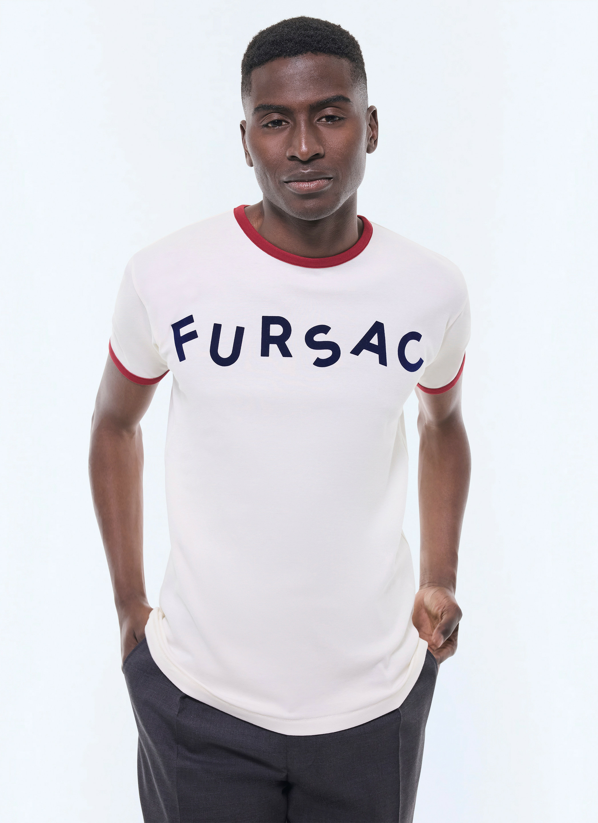 T-shirt floqué en coton biologique