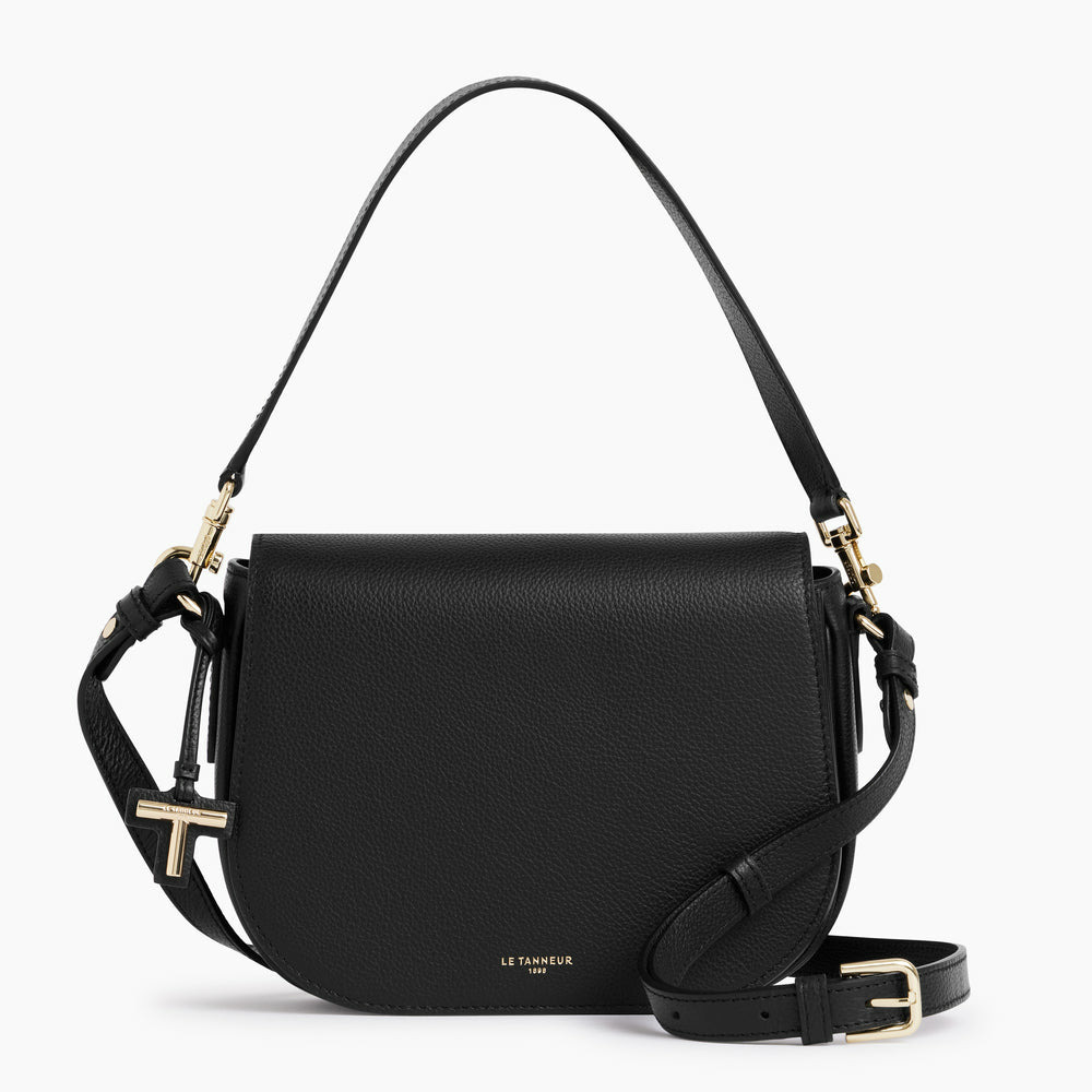 Sac bandoulière moyen modèle Gisèle en cuir grainé