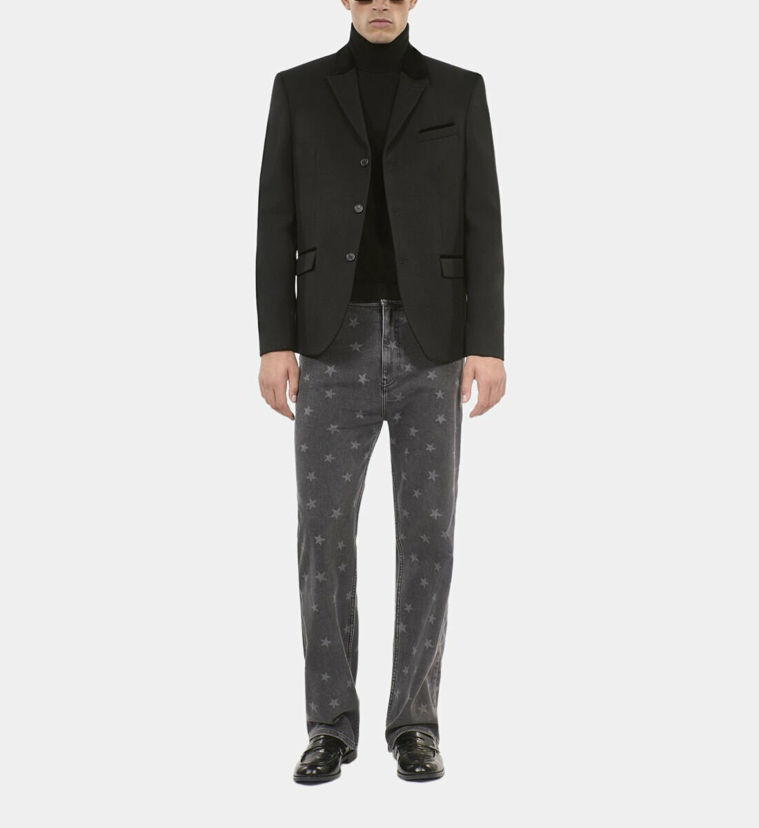 Blazer En Laine Noire Homme