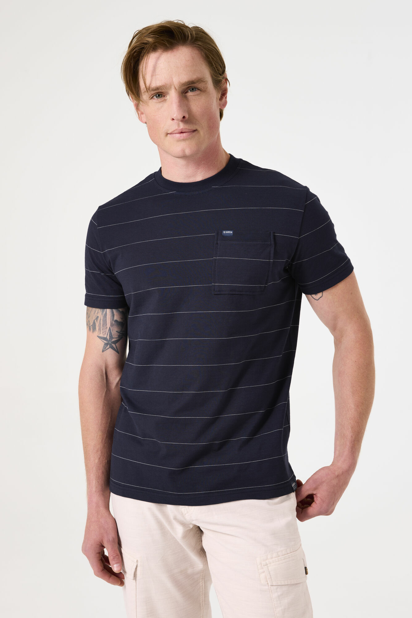Men T-shirt Blue