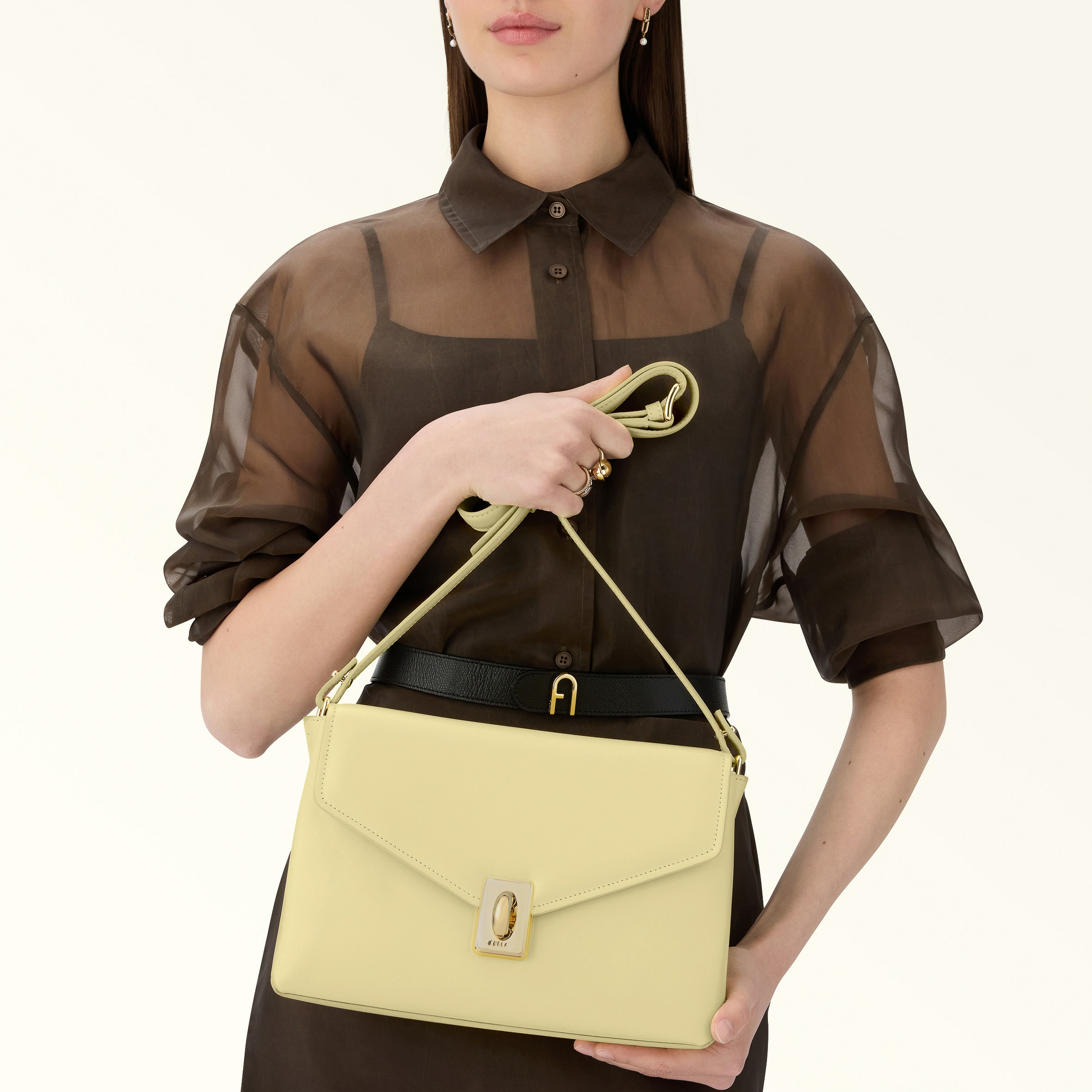 FURLA MERIDIANA M C.BODY W/DOUBLE STRAP - VITELLO BOLOGNA
