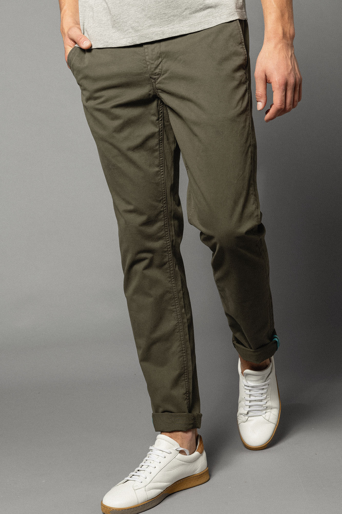 Chino 702 coupe comfort vert foncé