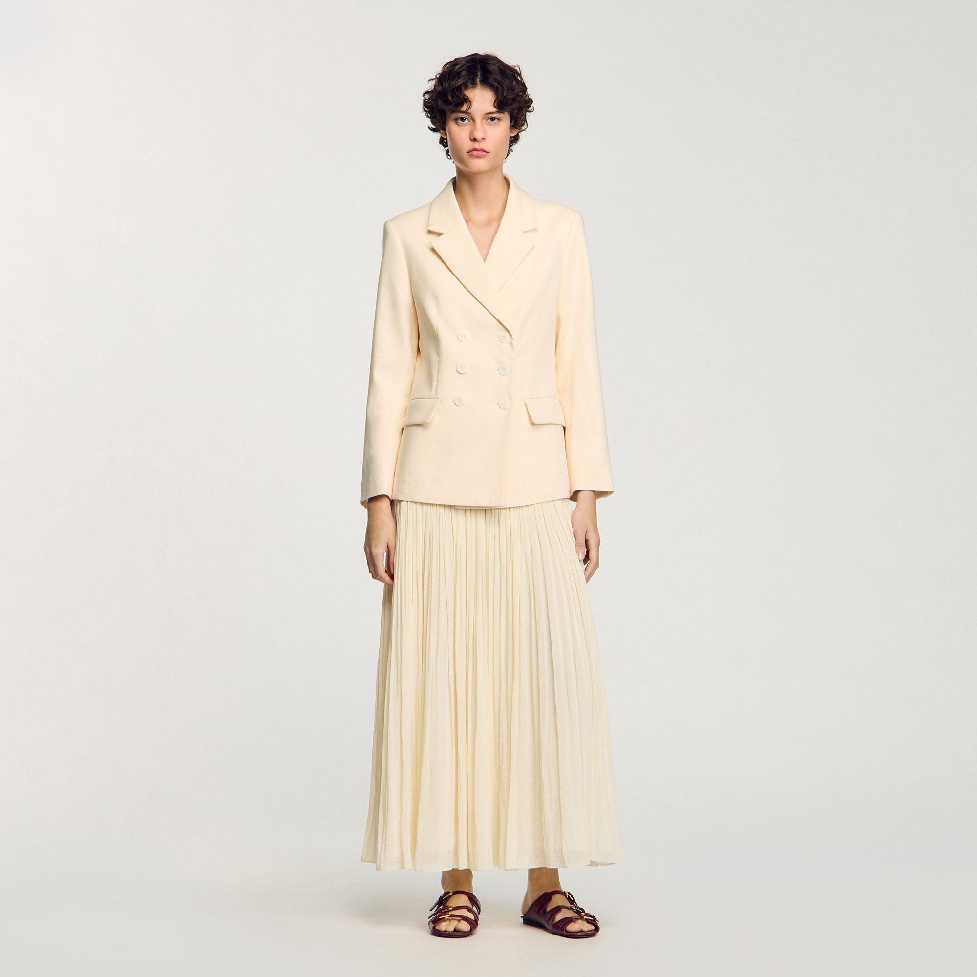 Veste de costume à boutonnage croisé