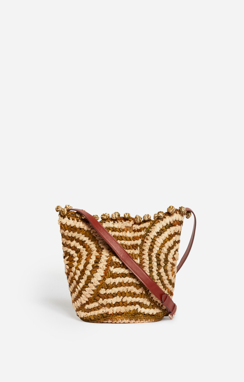 Panier En Raphia En Soie