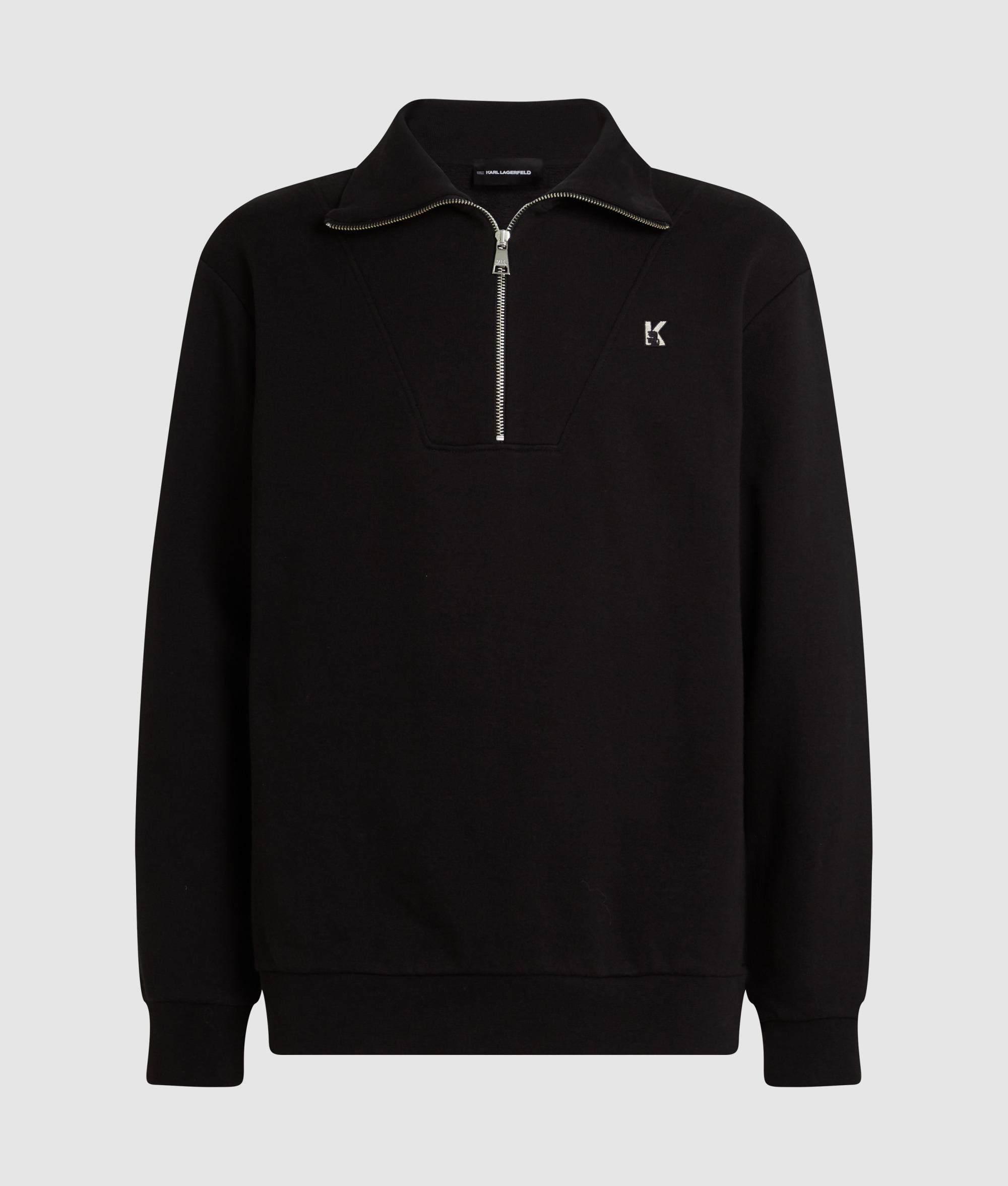 K LOGO HALF ZIP SWEATSHIRT