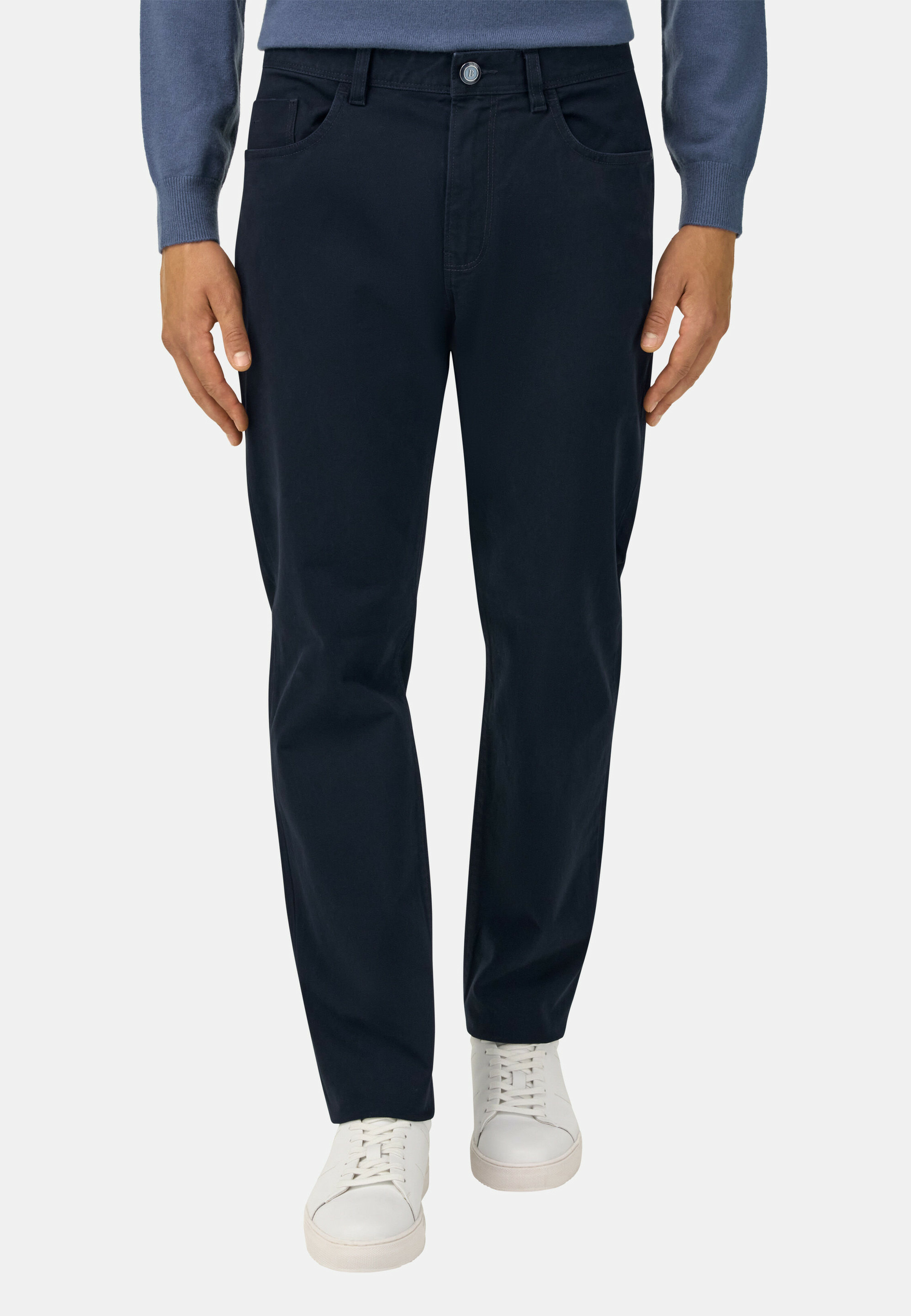 Pantalon 5 Poches en Coton Extensible