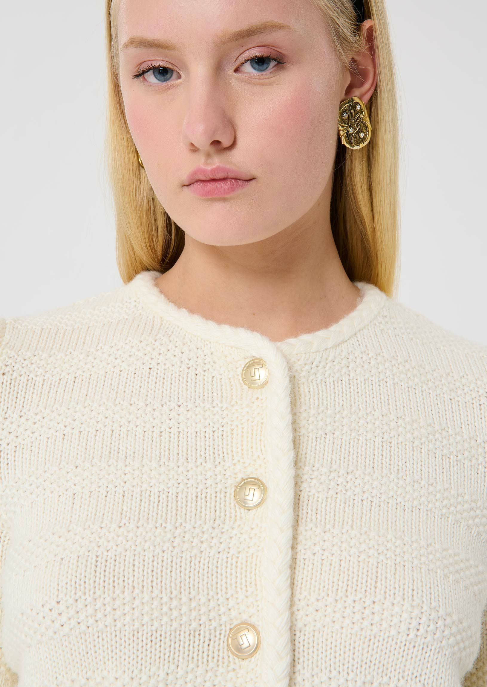 Gilet Giuda-Ecru en Coton