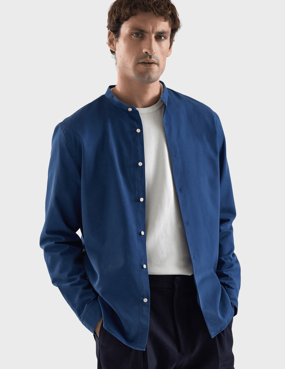 Chemise Lucien en denim bleu