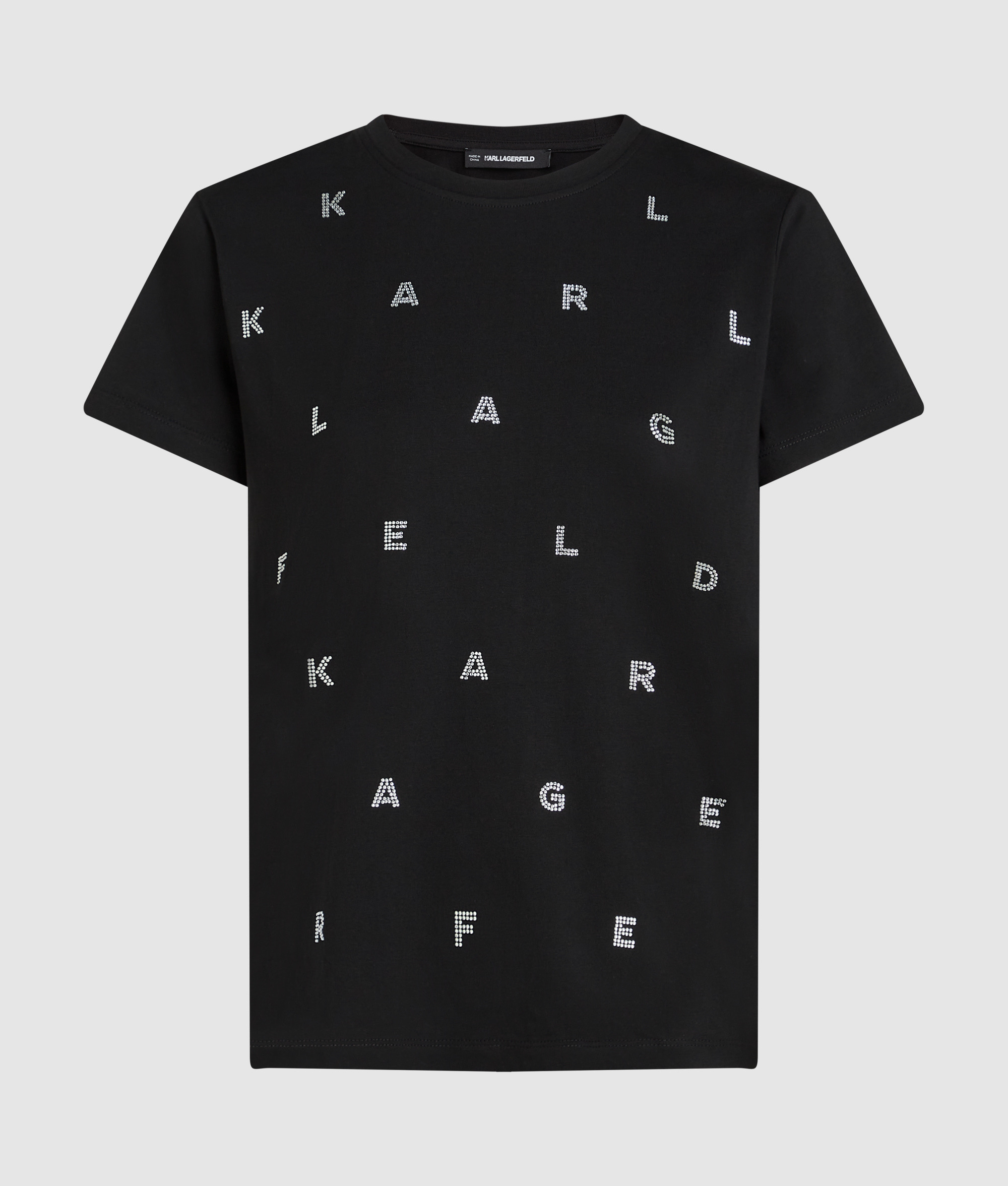 RHINESTONE AOP HVY JSY T-SHIRT