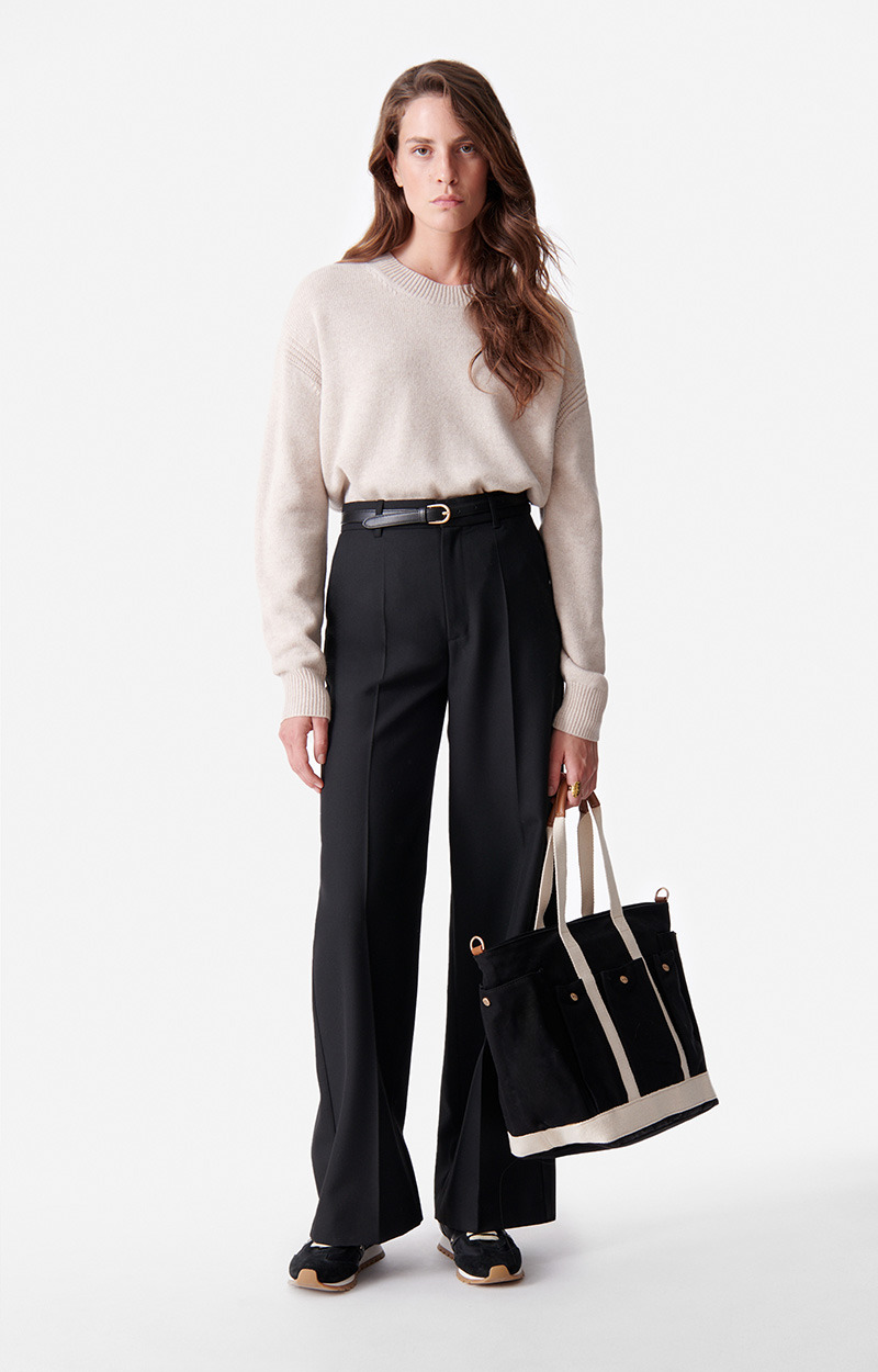 Pantalon Dulce En Viscose Mélangée