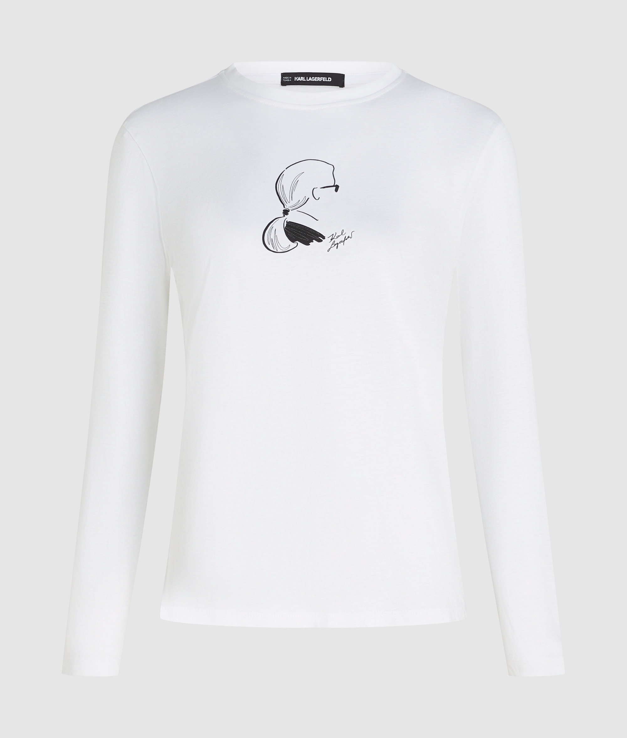 SKETCH CAMEO PRINT LS TOP