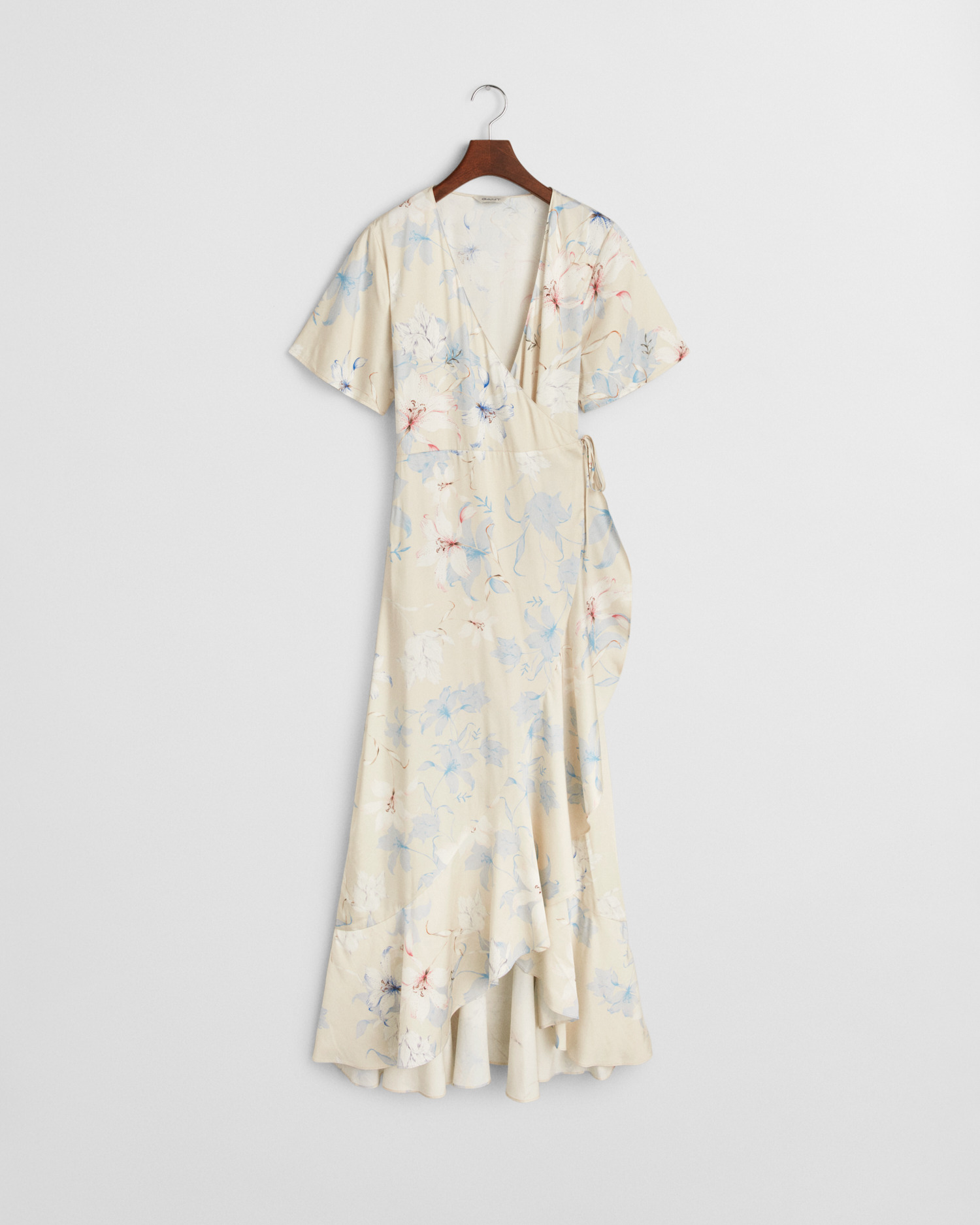 Floral Print Frilly Short Sleeve Wr