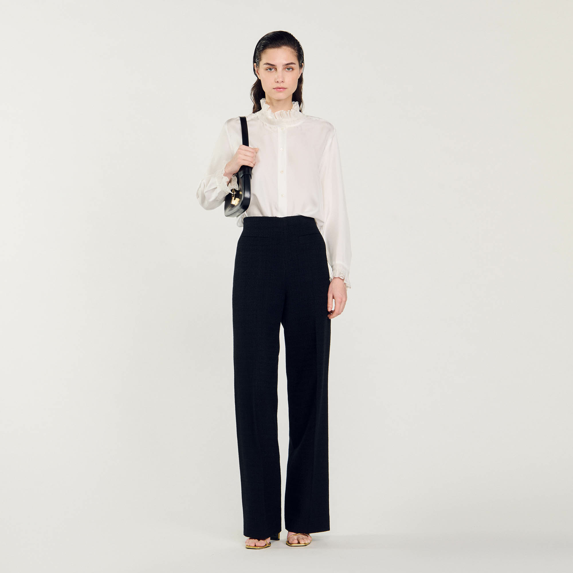 Pantalon en tweed