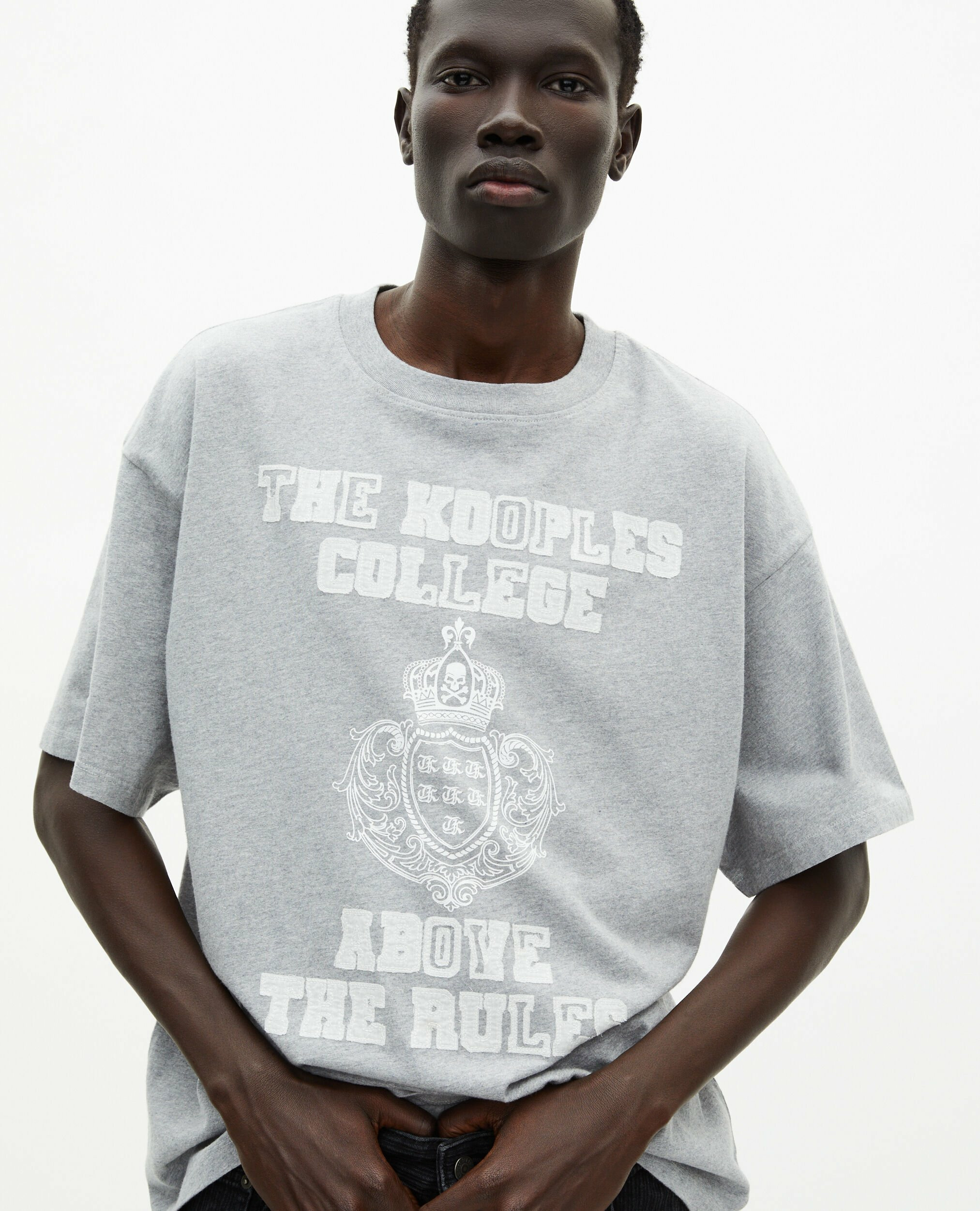 T-Shirt Manches Courtes Avec Print Devant