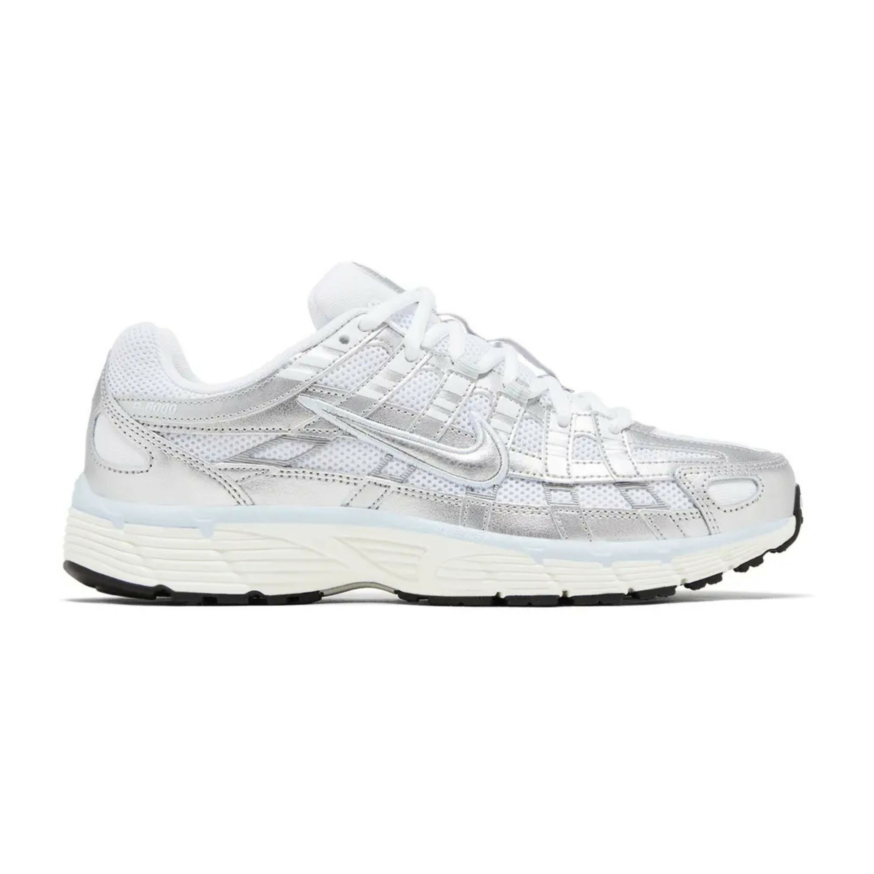 Nike P-6000 White Blue Tint Sail Metallic Silver