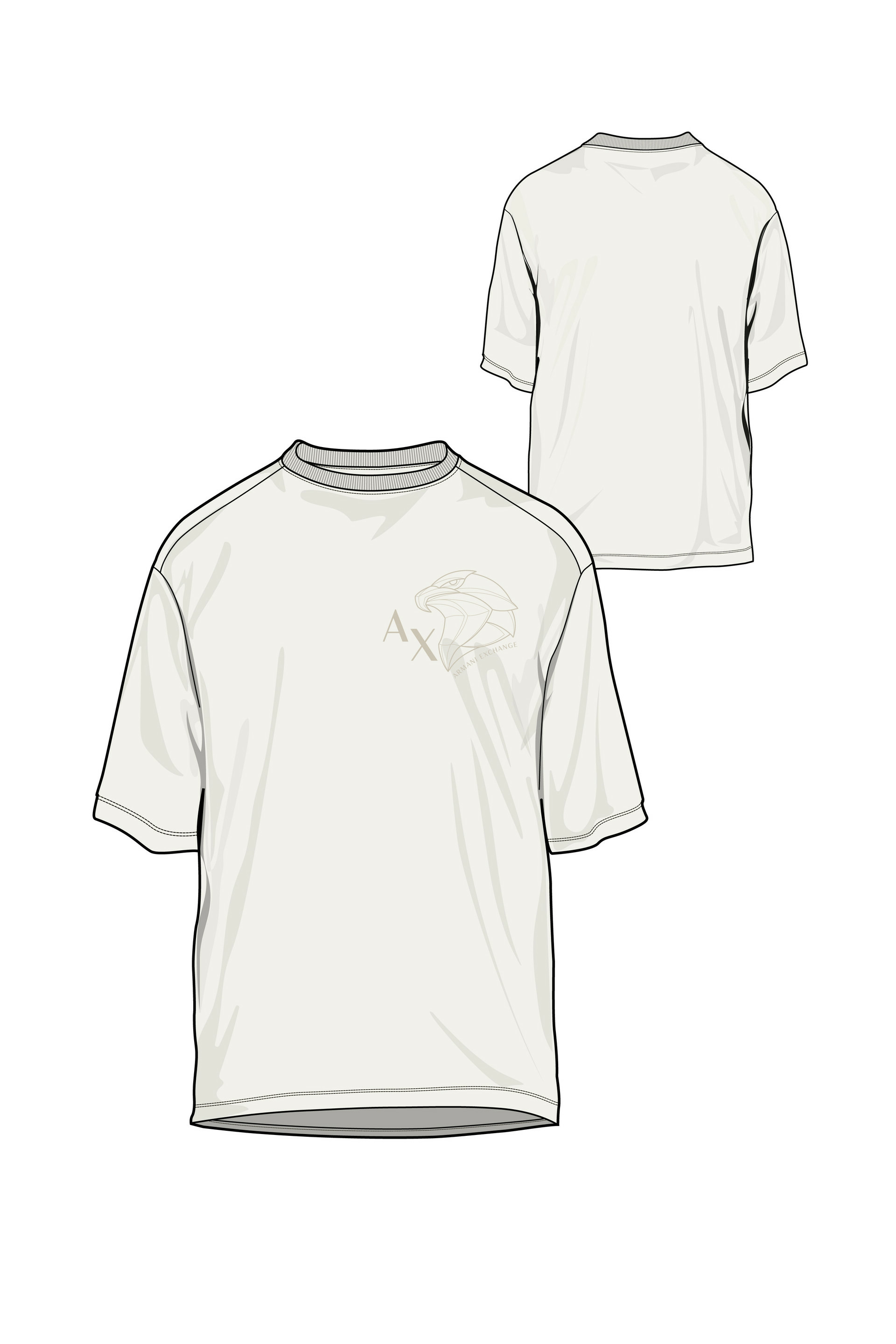 T-Shirt Blanc Cassé