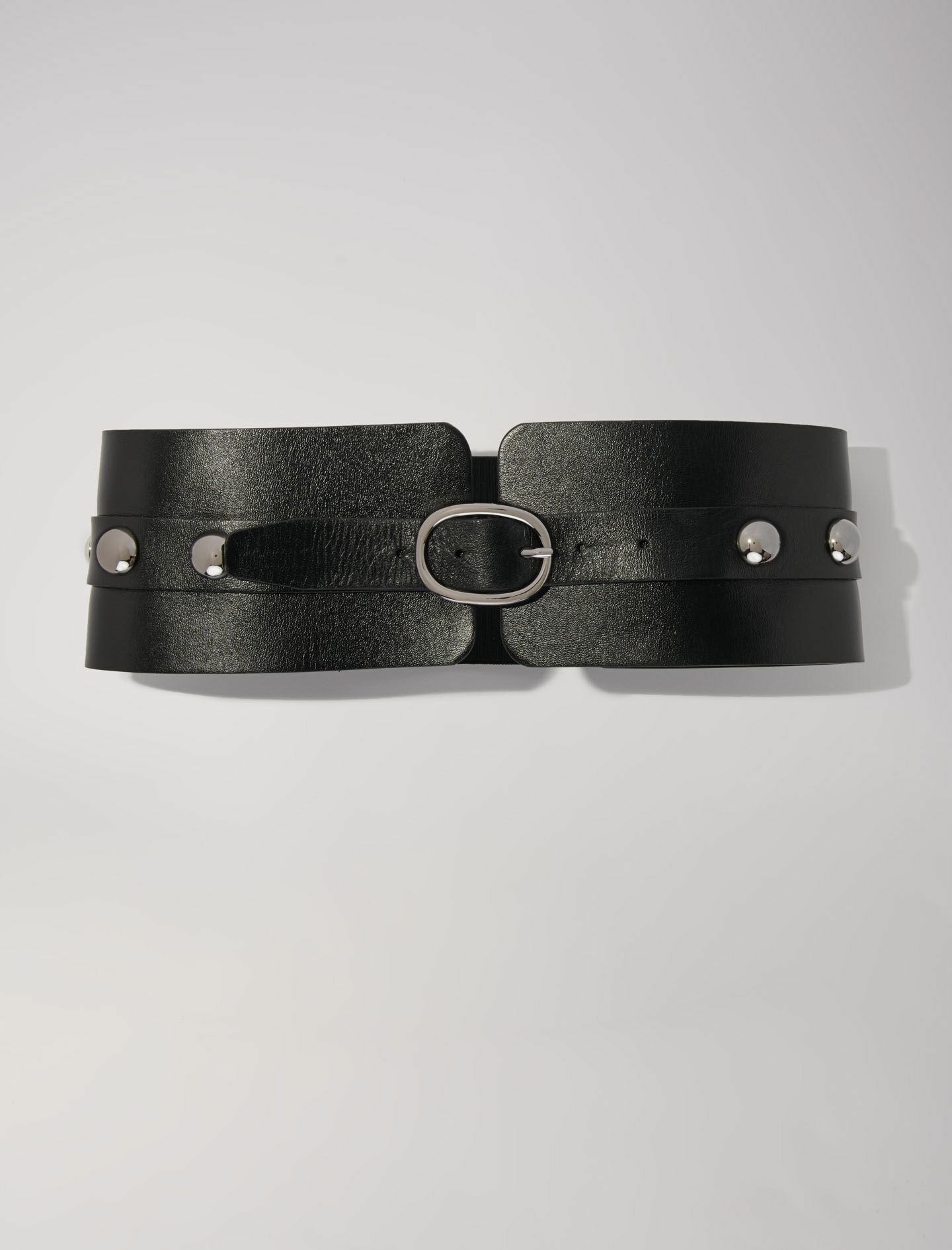 Ceinture corset en cuir