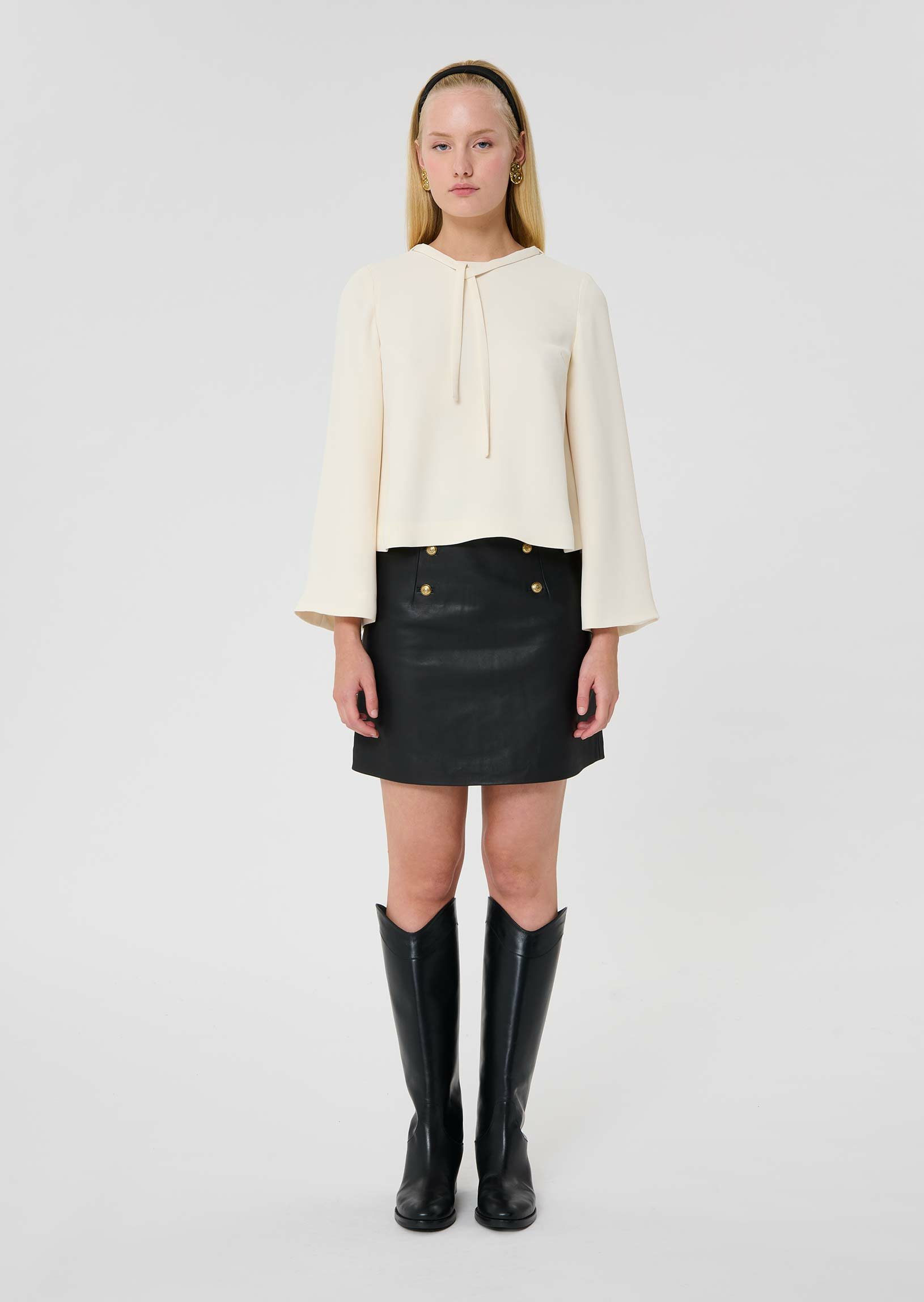 Top Thais-Ecru en Polyester