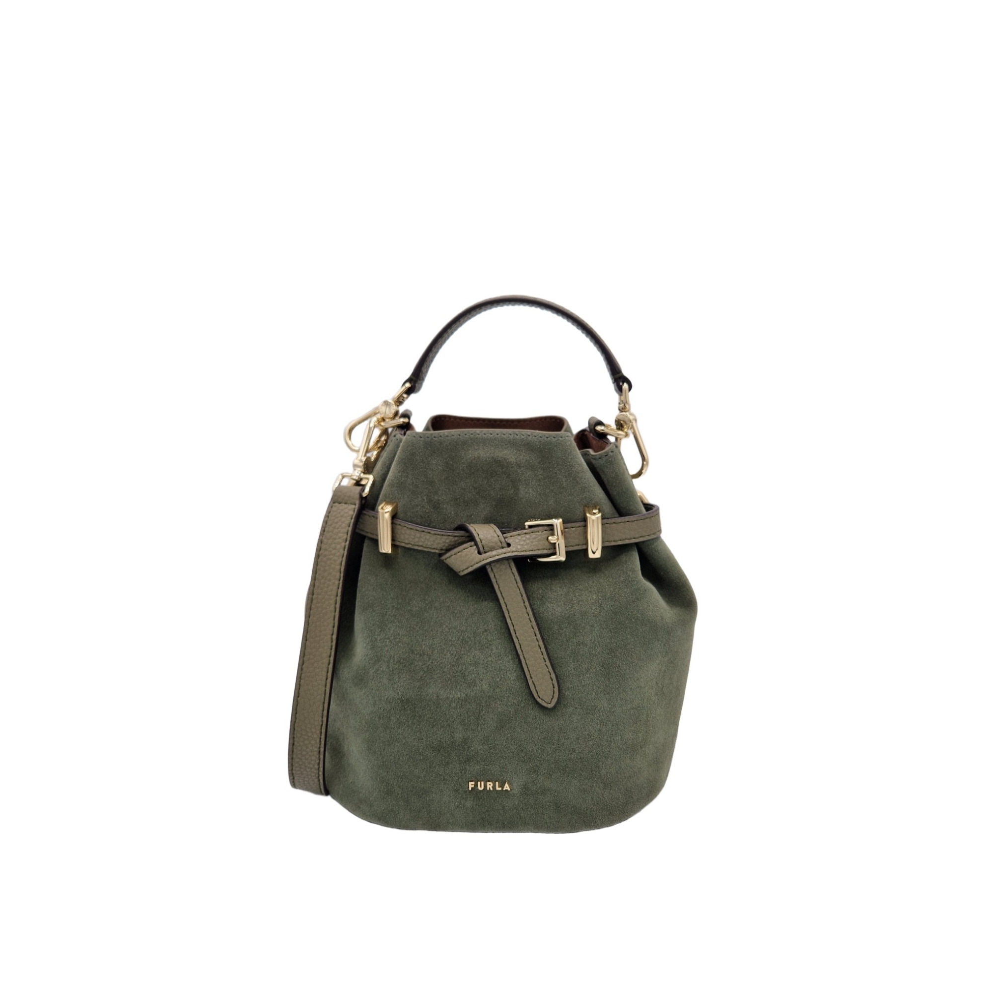 AURA MINI DRAWSTRING - SUEDE+VITELLO KERIA
