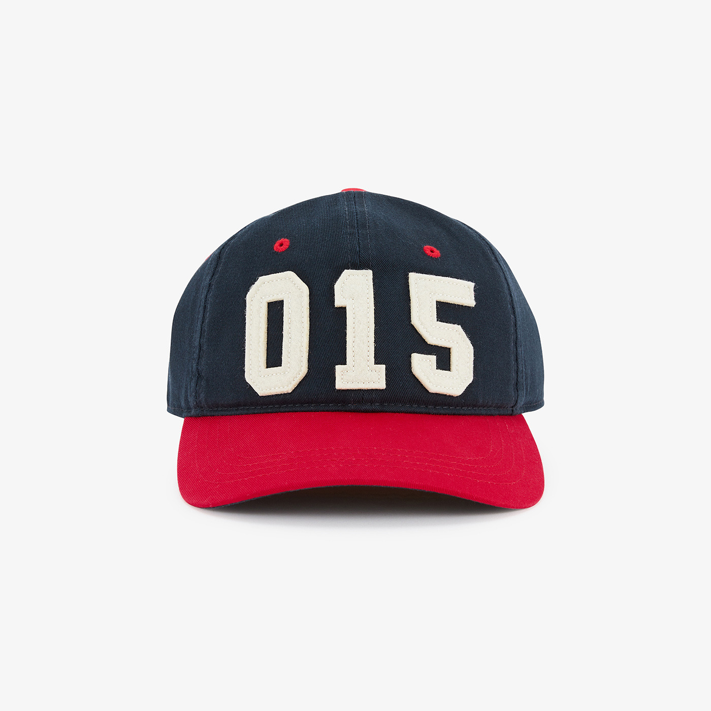 Casquette canvas bicolore bleu foncé