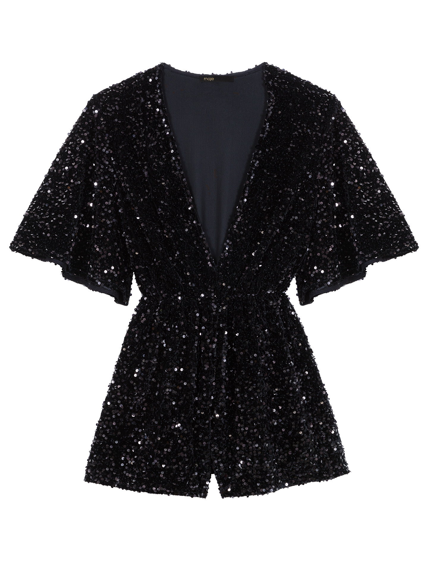 Combishort velours et sequins