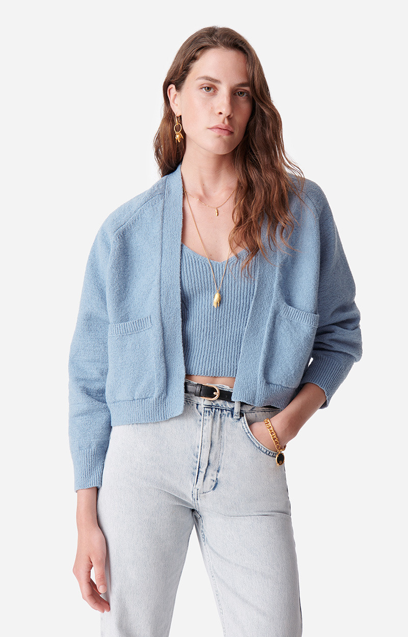 Cardigan Begonia En Coton Mélangé