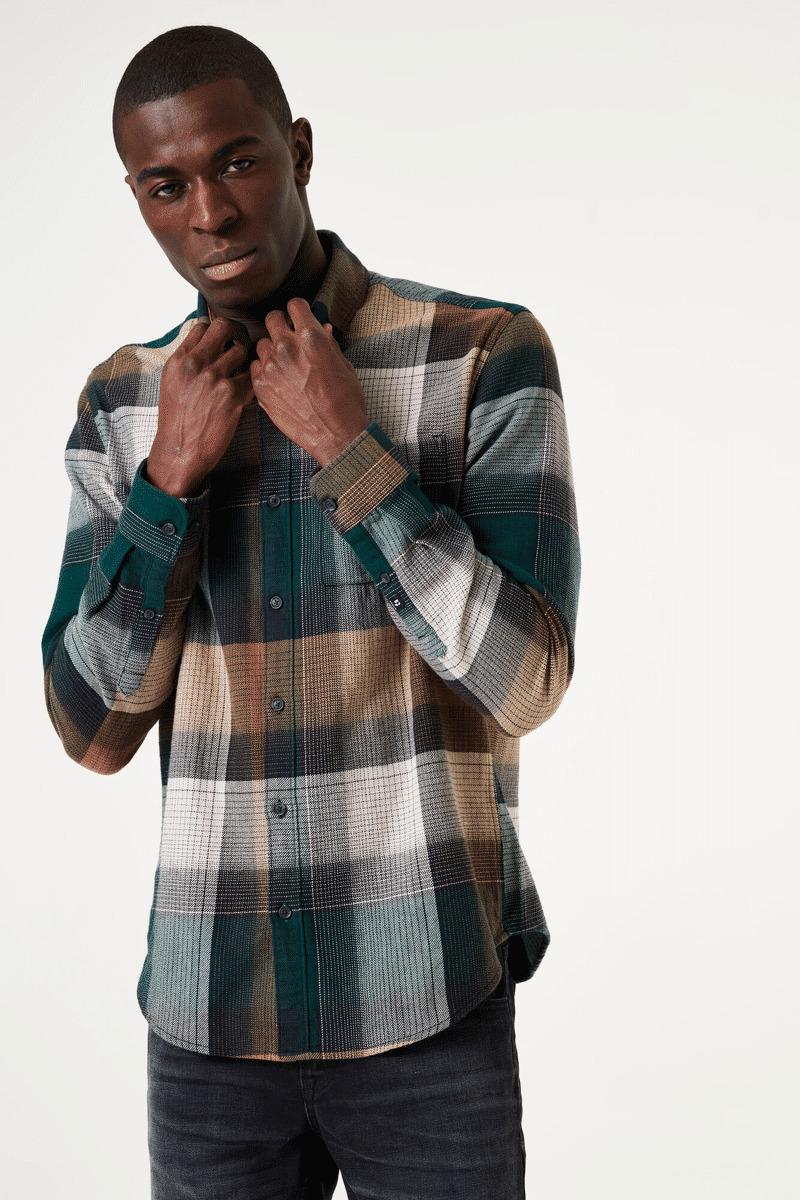 Men Shirt Green