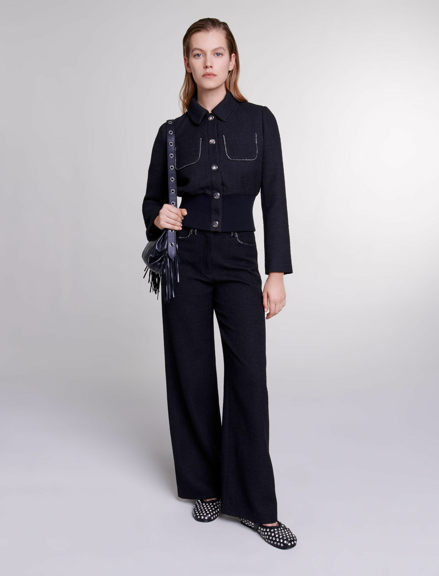 Blouson en tweed