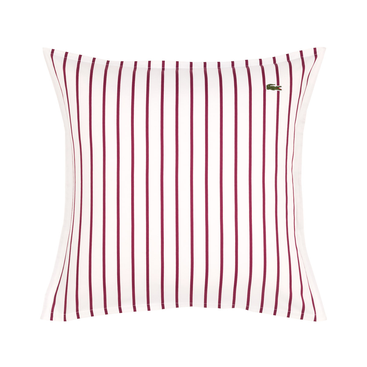 Lacoste - Taie d'oreiller en satin de coton multicouleurs, L Stripe