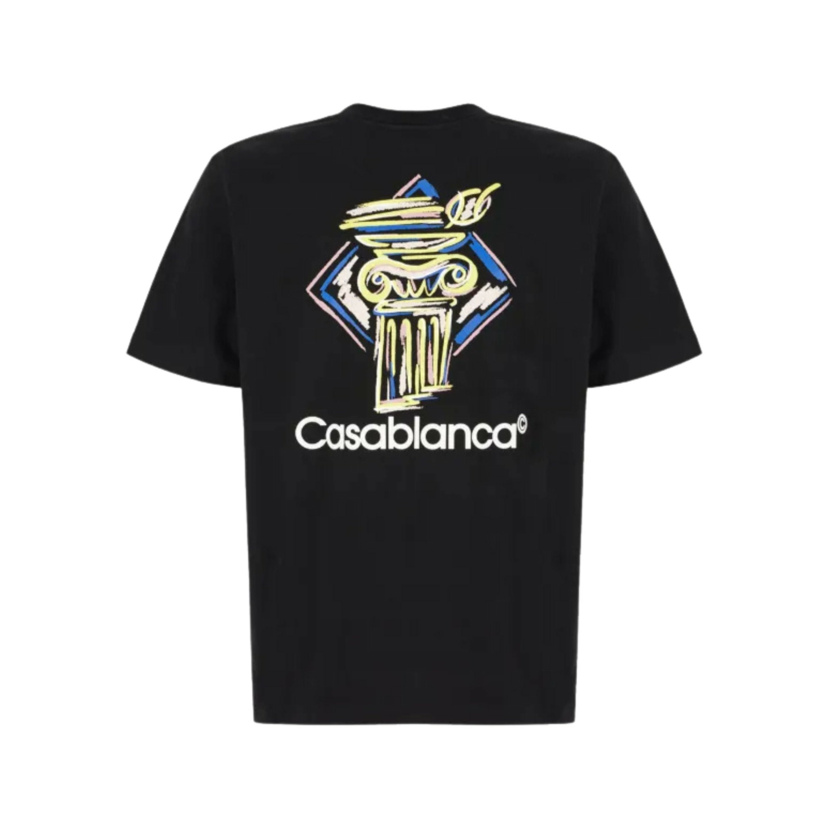 Casablanca T-shirt Diamond Column Noir