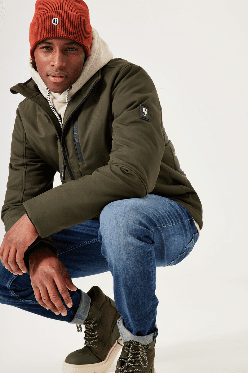 Men Coat Green
