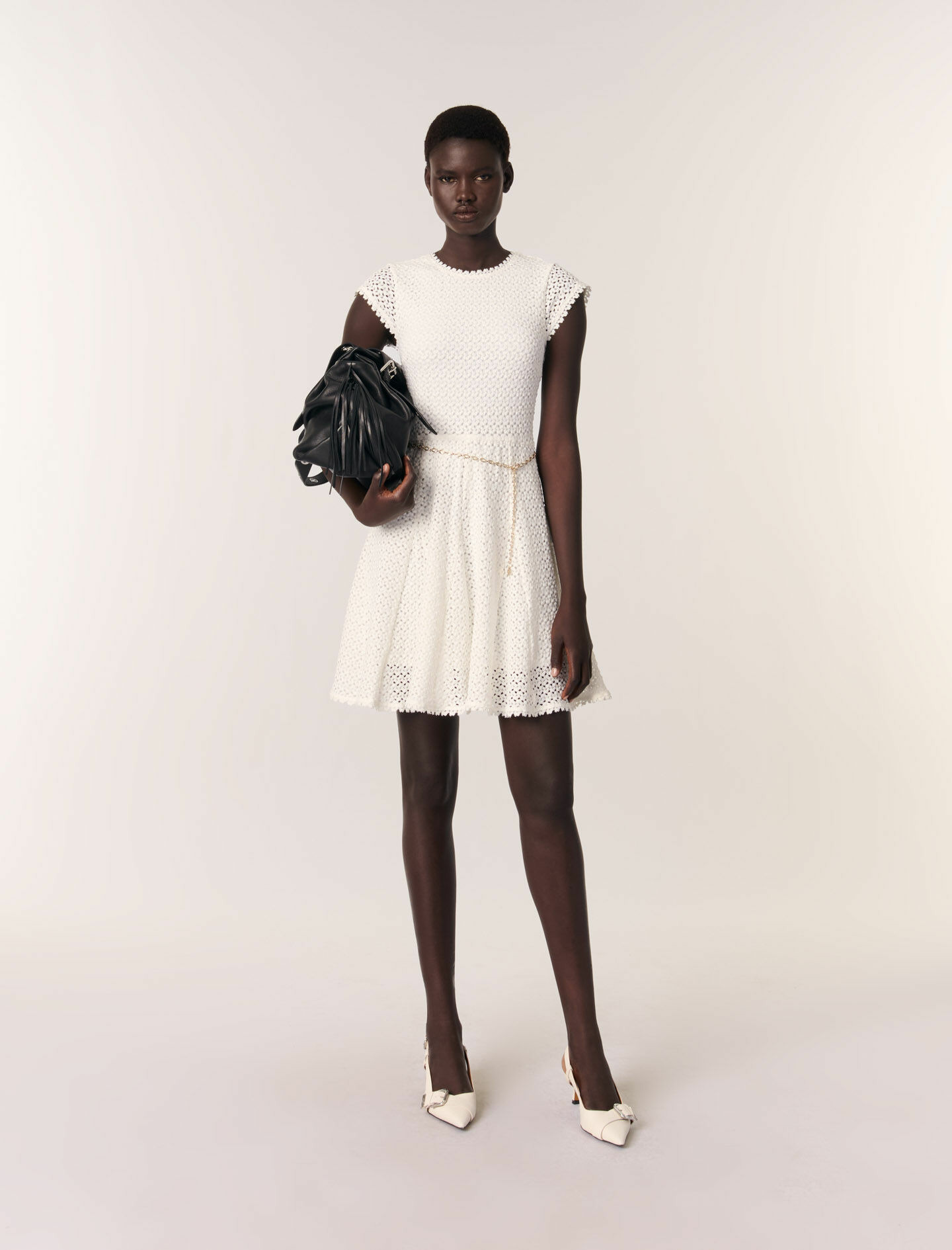 Robe courte en crochet