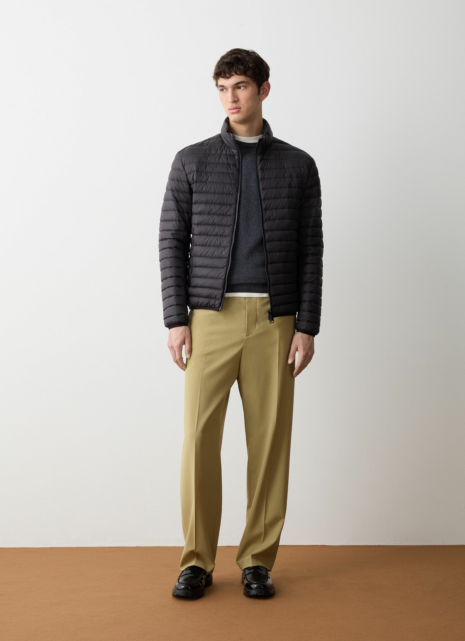 Doudoune d'automne avec col rembourré