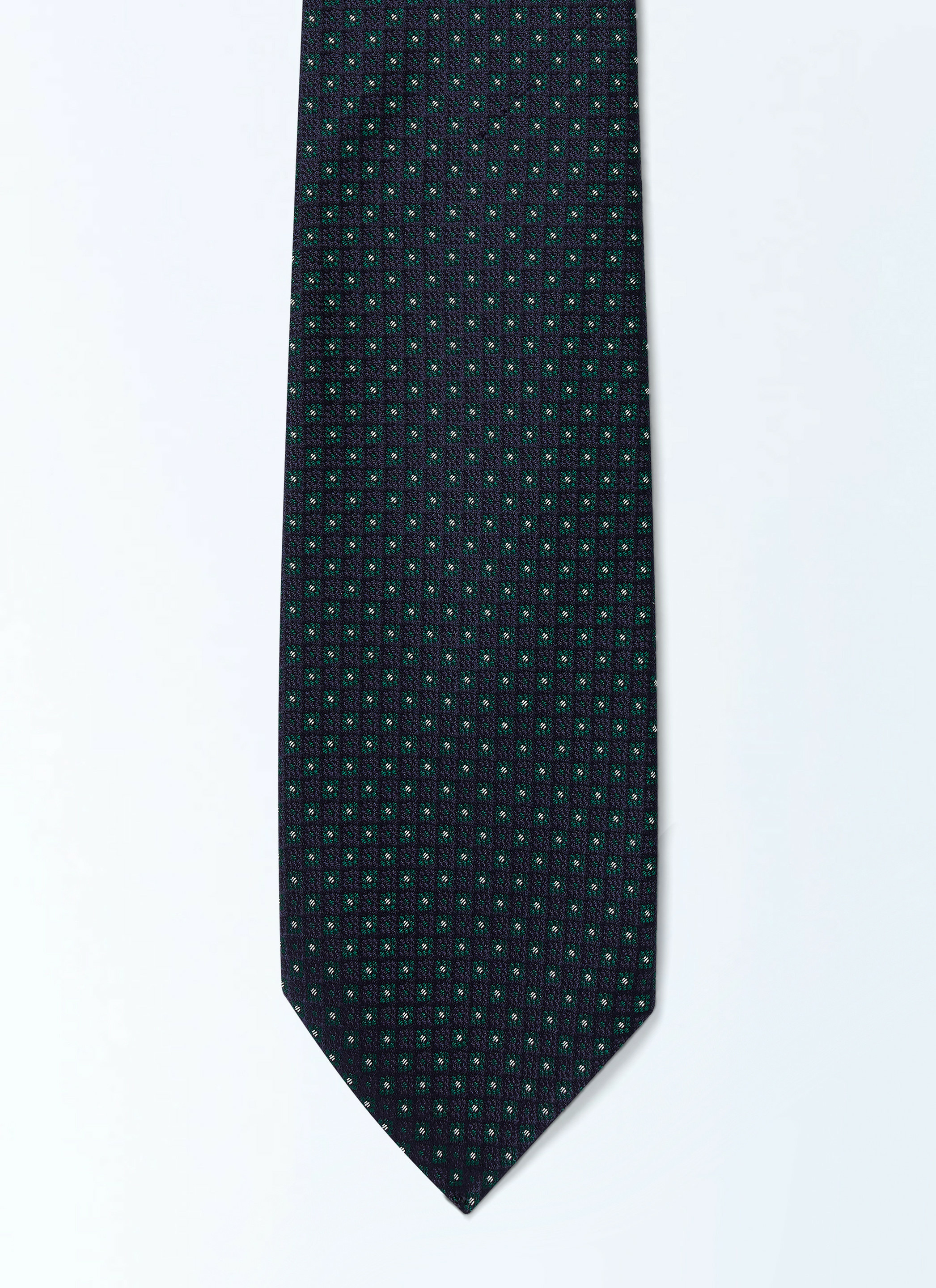 Cravate en Jacquard de soie à fleurs