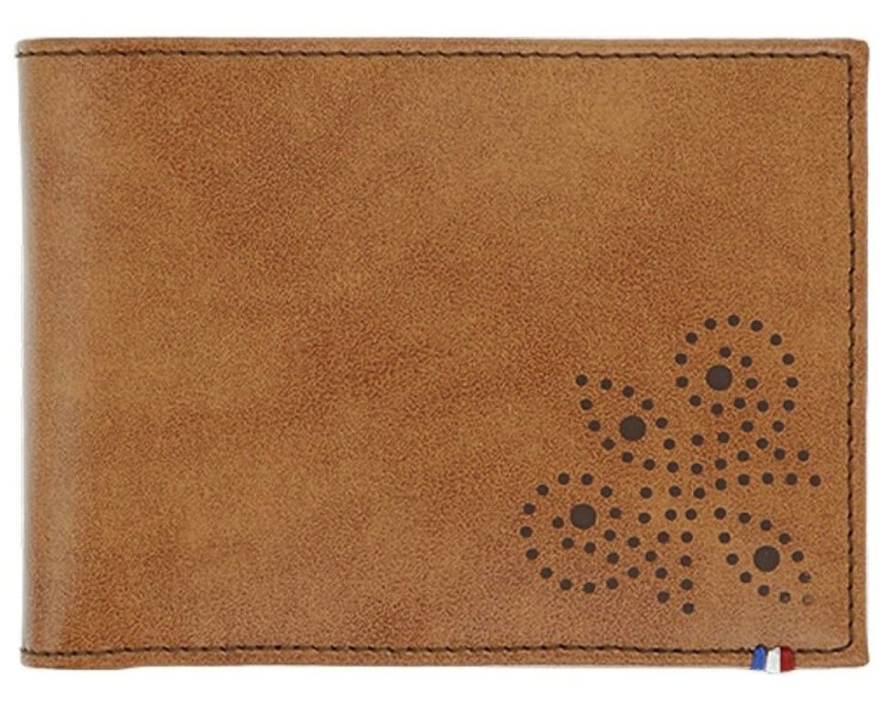 Porte-billets 6 cartes Derby Marron