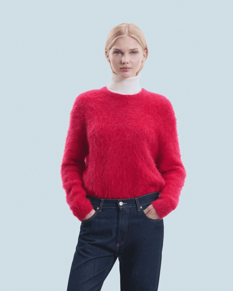 Pull Col Rond Alpaga