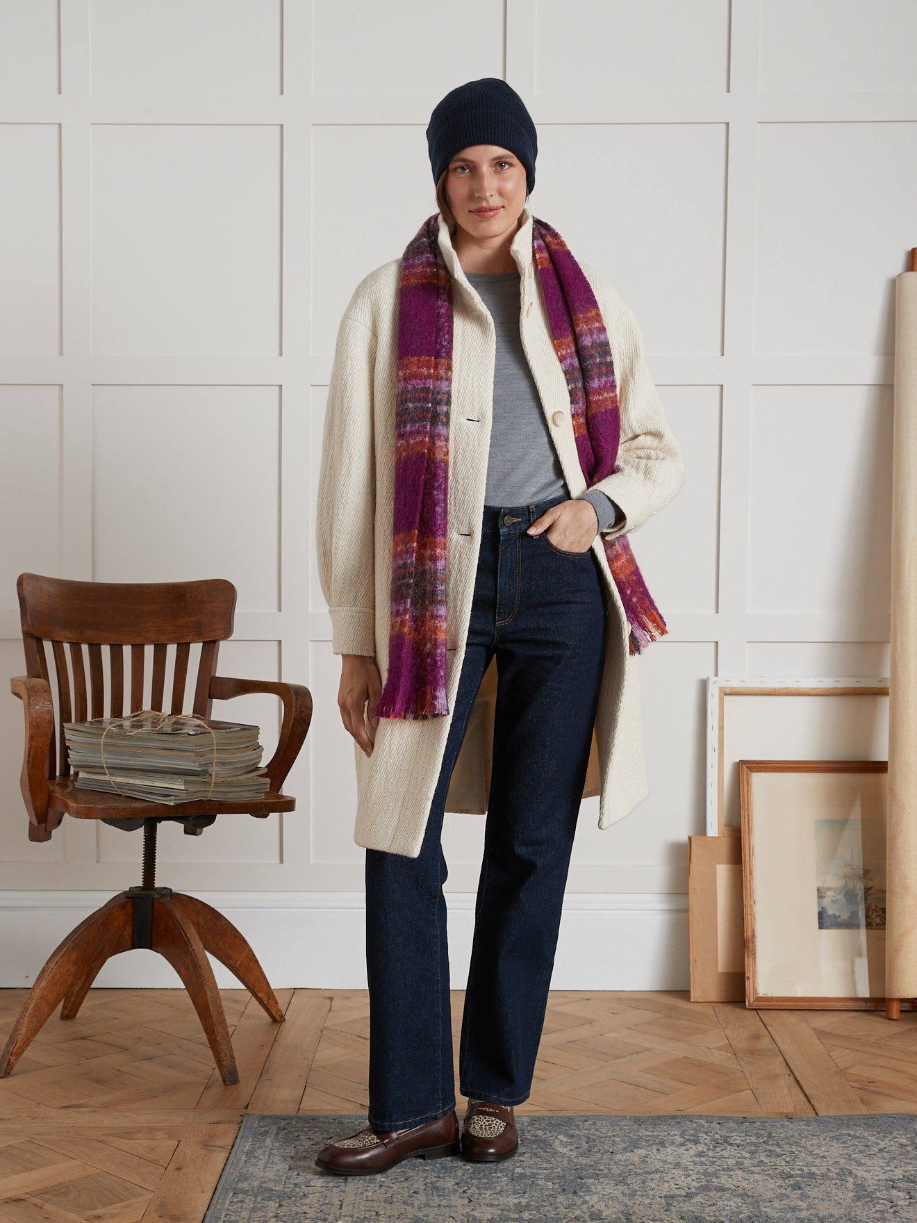 PANTALON RELAX DENIM BRUT