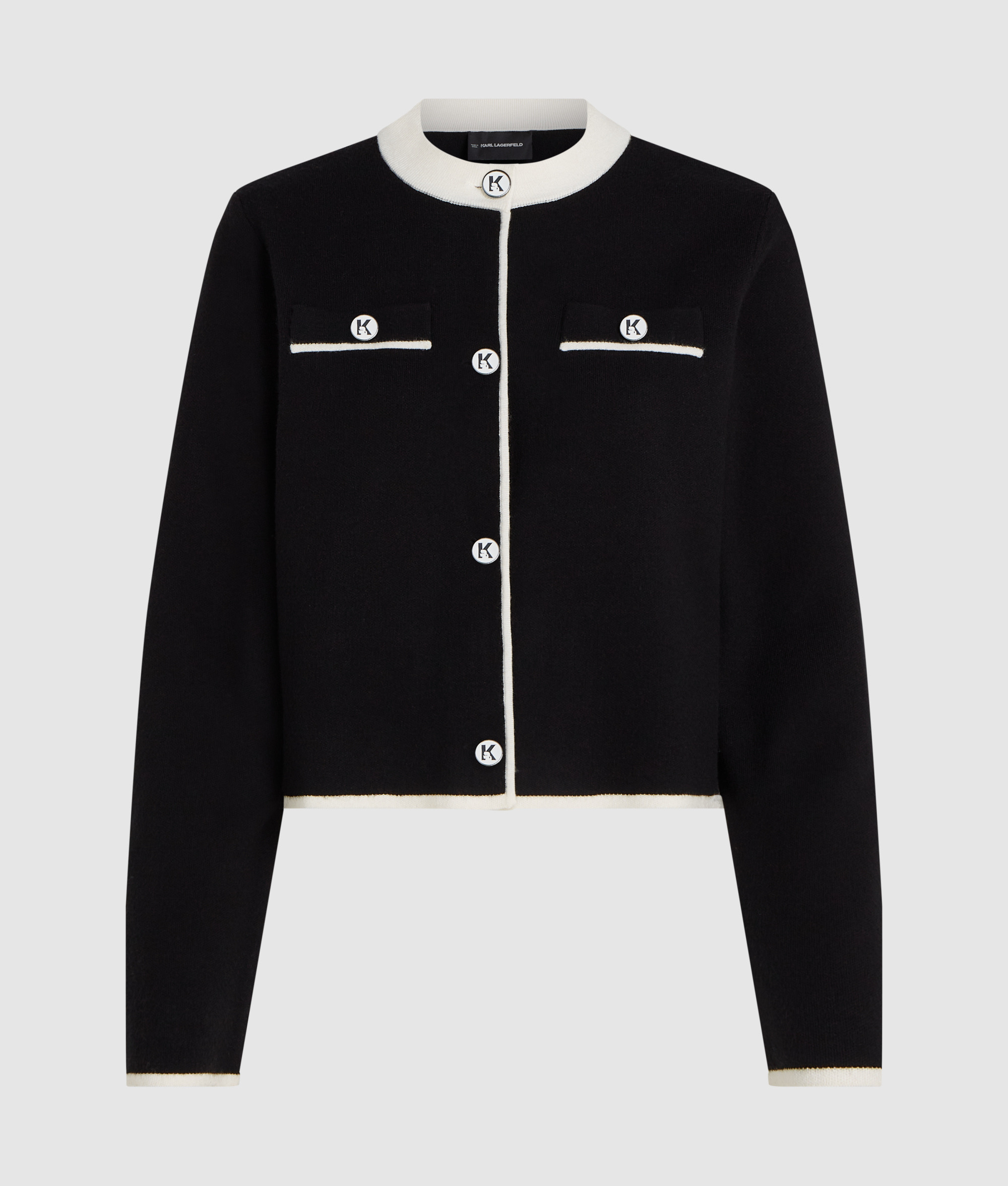 BW FANCY BUTTON KNIT CARDIGAN