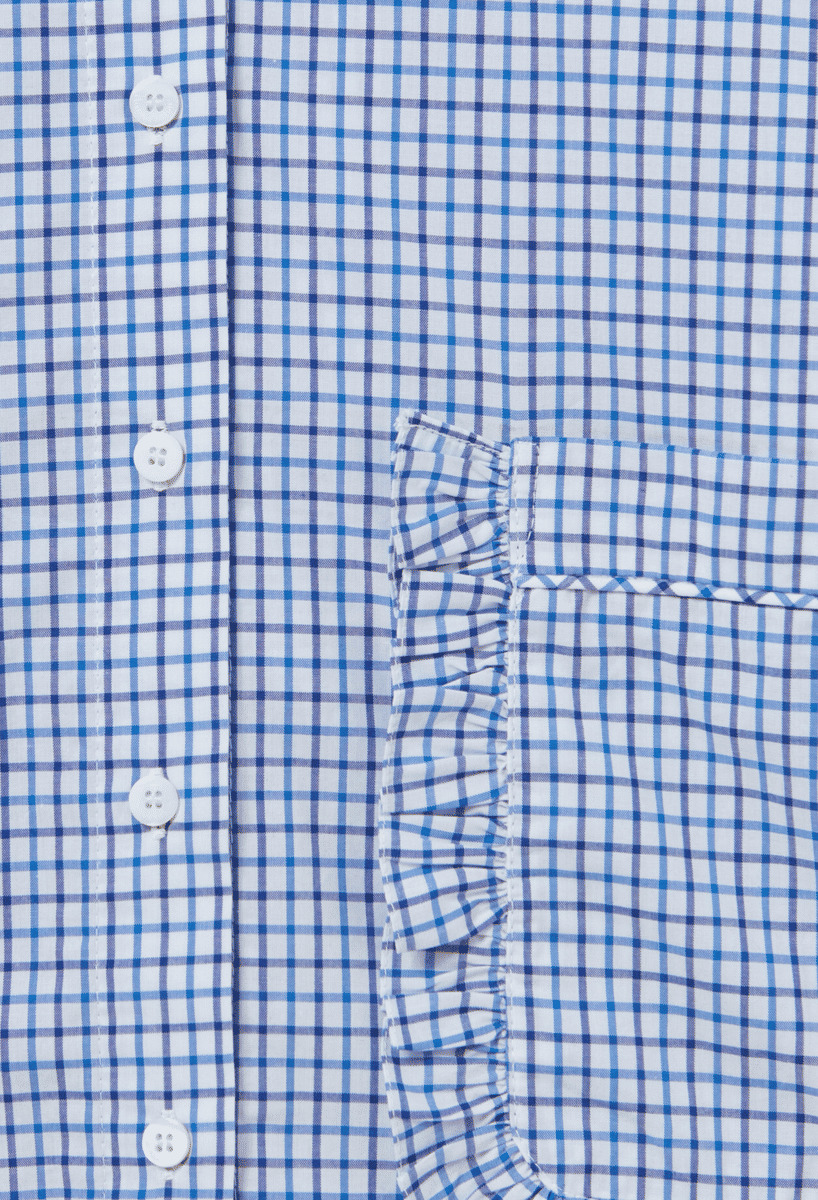 Chemise carreaux poches