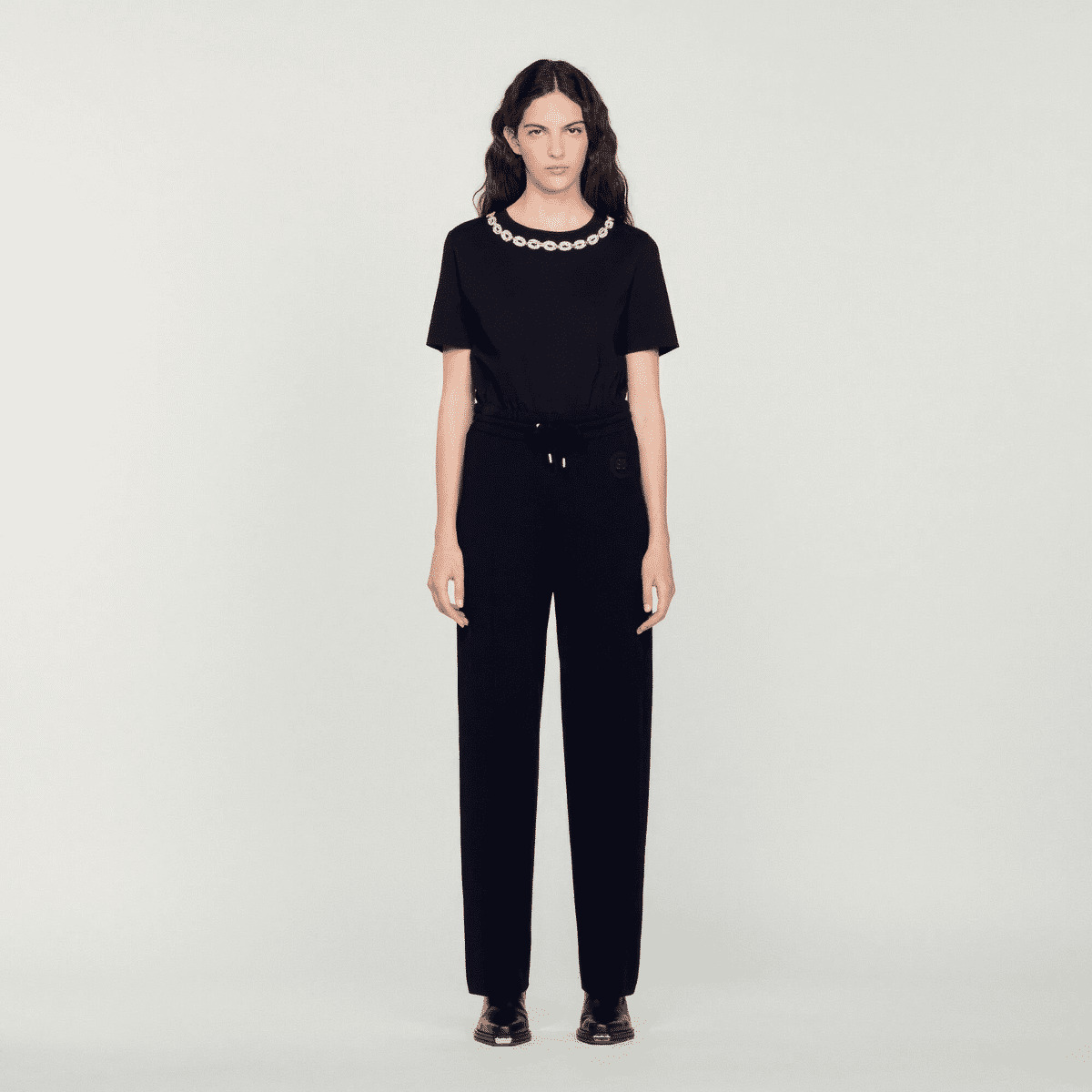 Pantalon oversize en maille