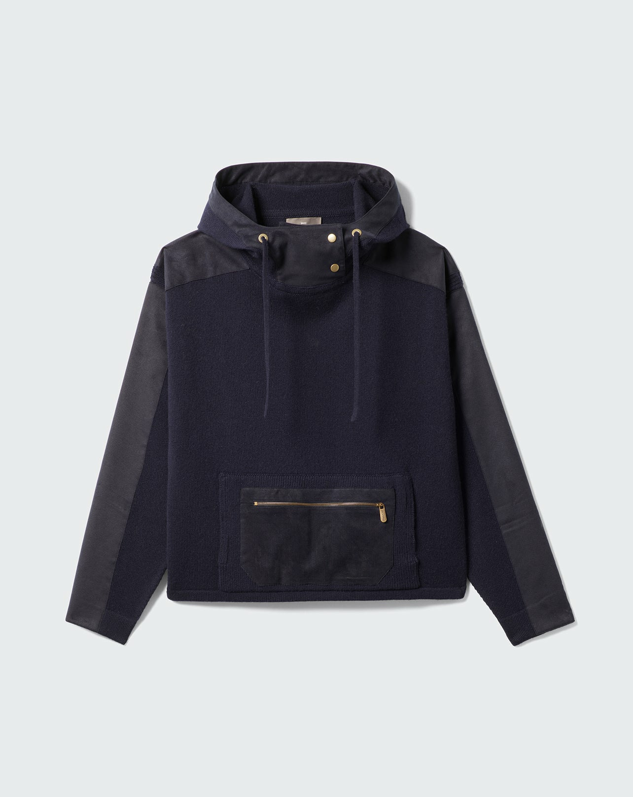 Hoodie à inserts effet daim - Femme - MARINE