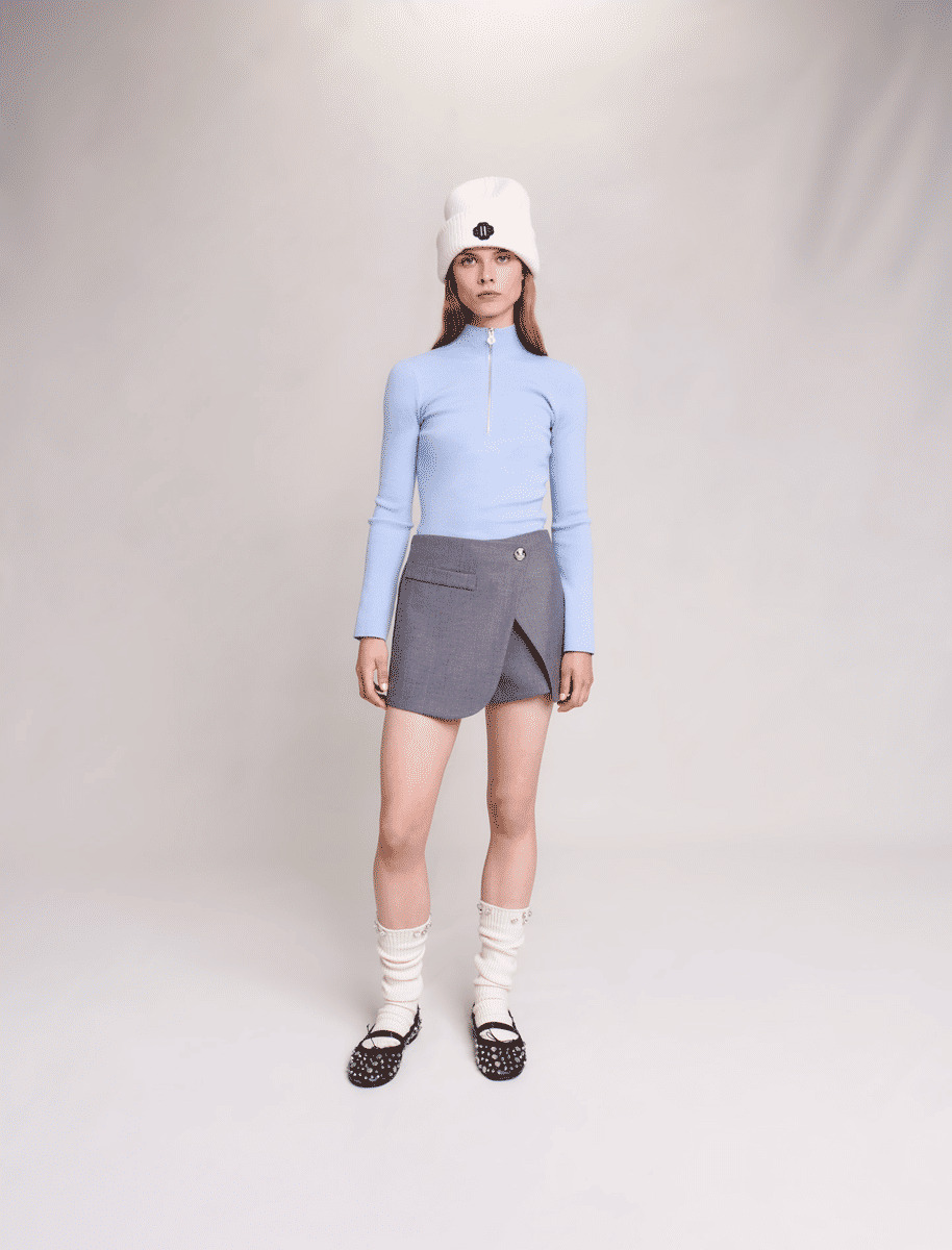 Jupe short portefeuille