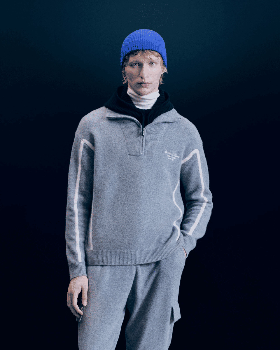 Pull Col Camionneur Bandes