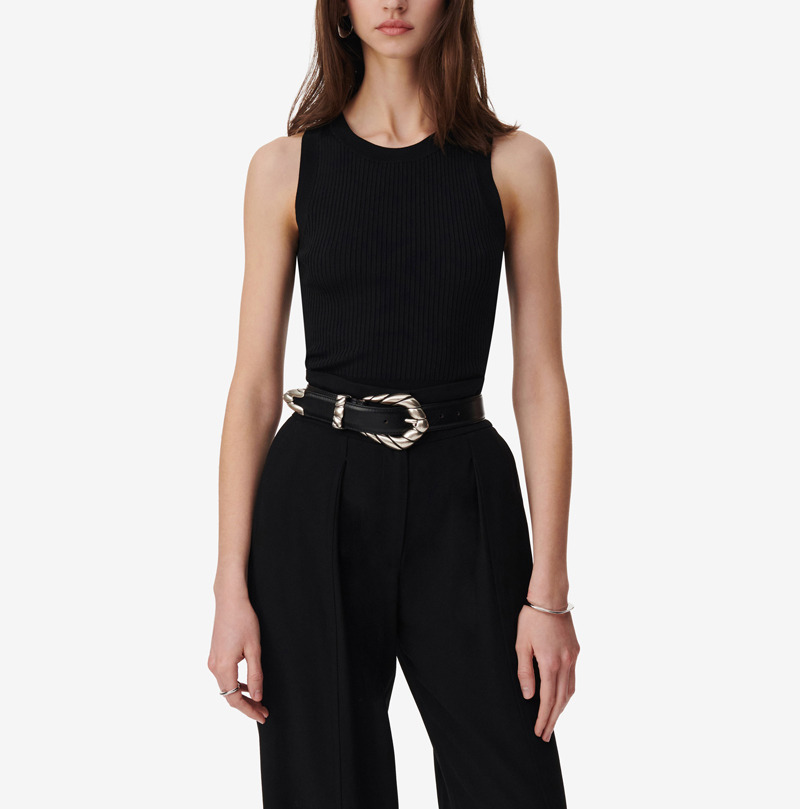 Pull Côtelé Sans Manche Thana