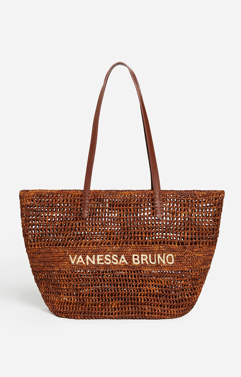 Panier en Raphia En Laine Vierge Mélangée