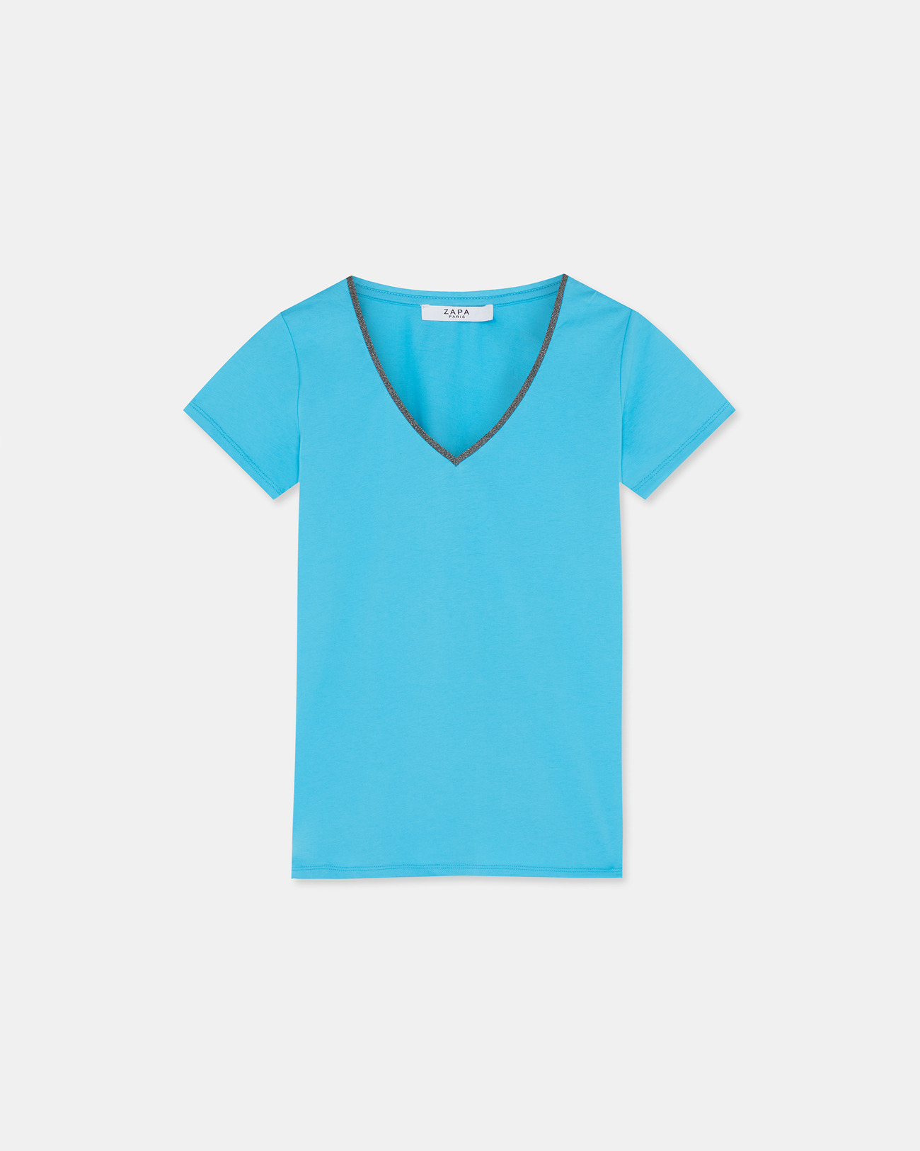 Top Tasmanie Bleu en Coton