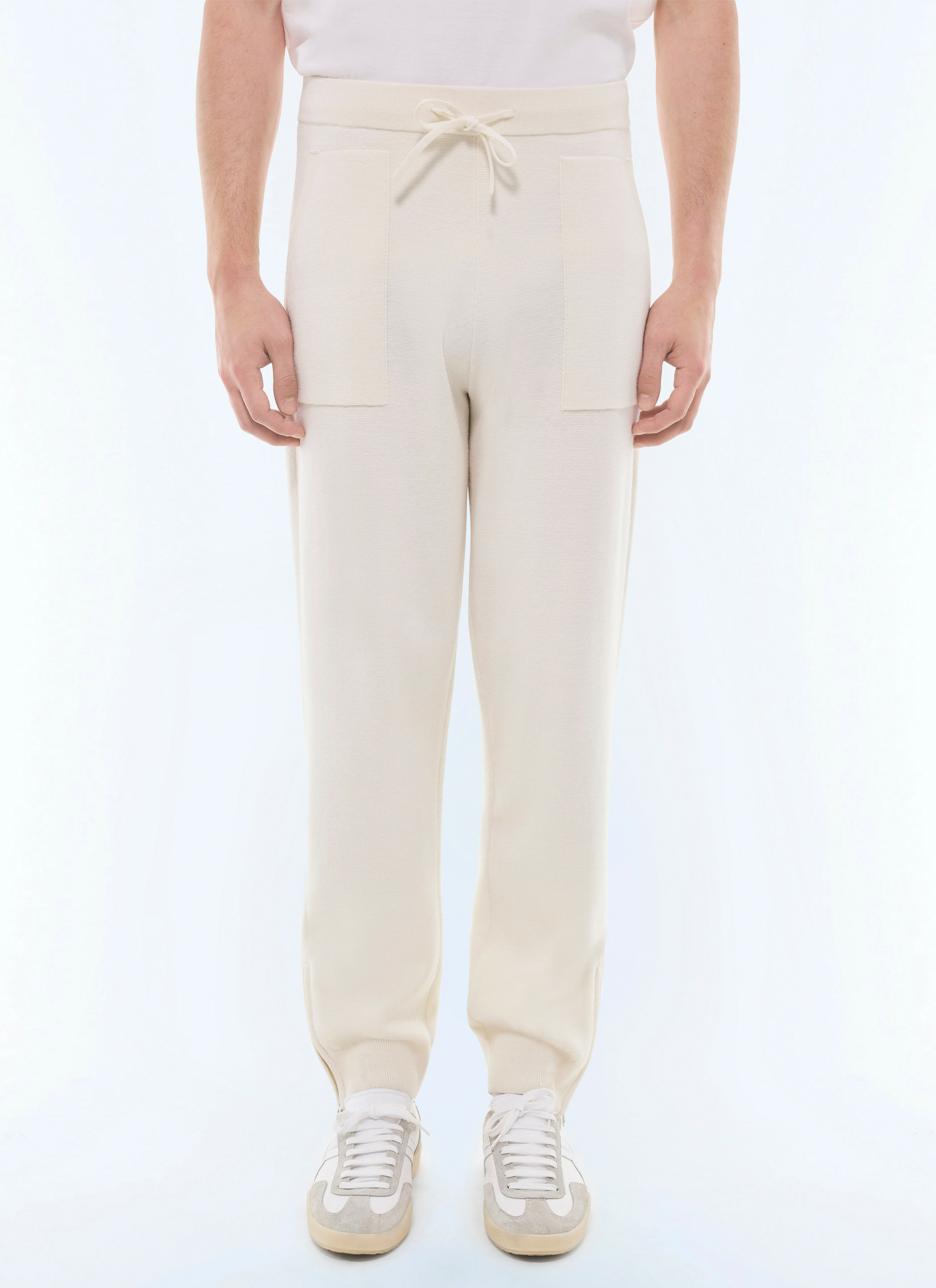 Pantalon de jogging en laine et coton