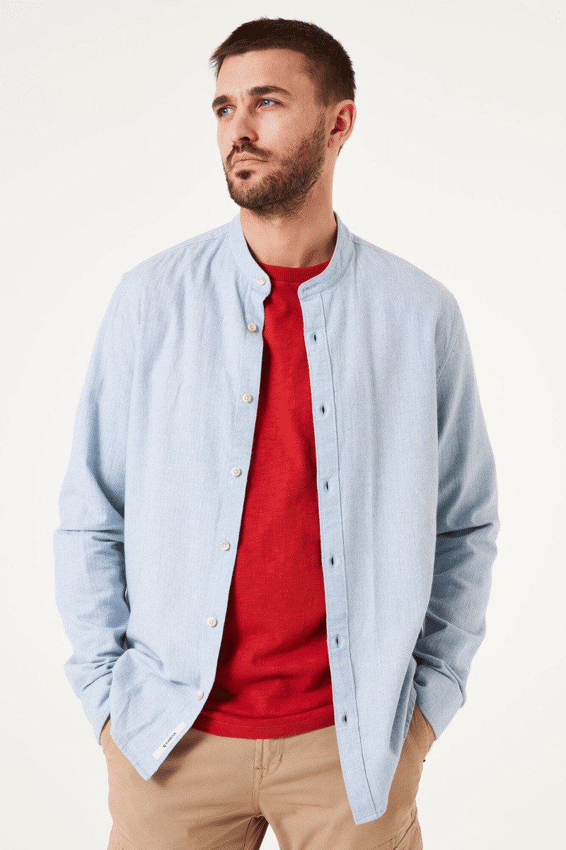 Men Shirt Blue