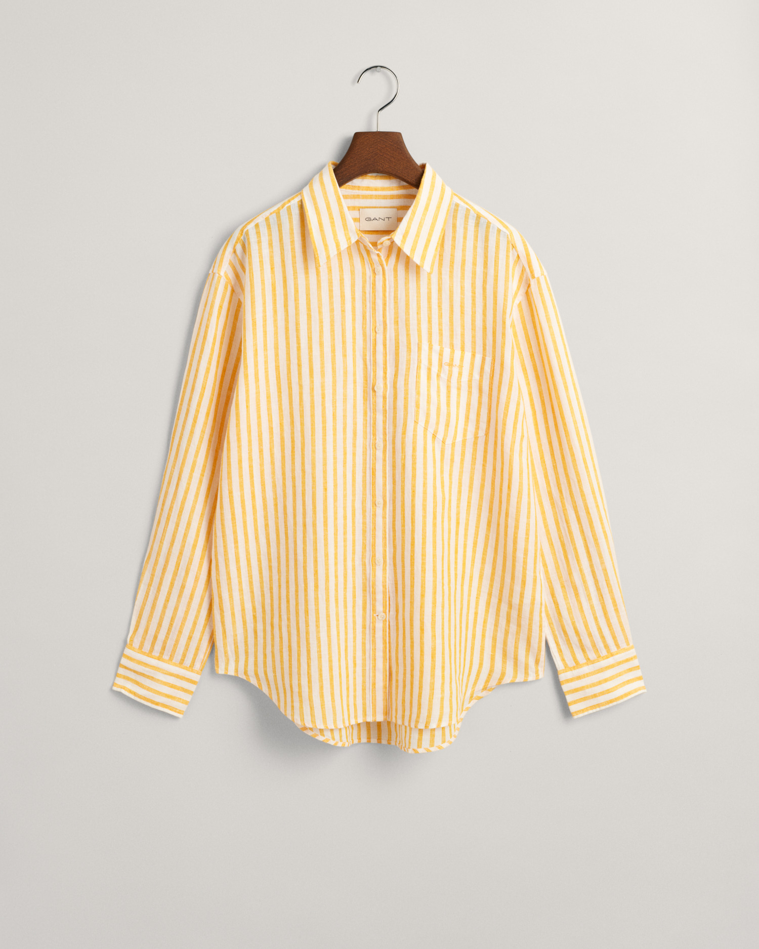 Relaxed Fit Striped Linen Shirt