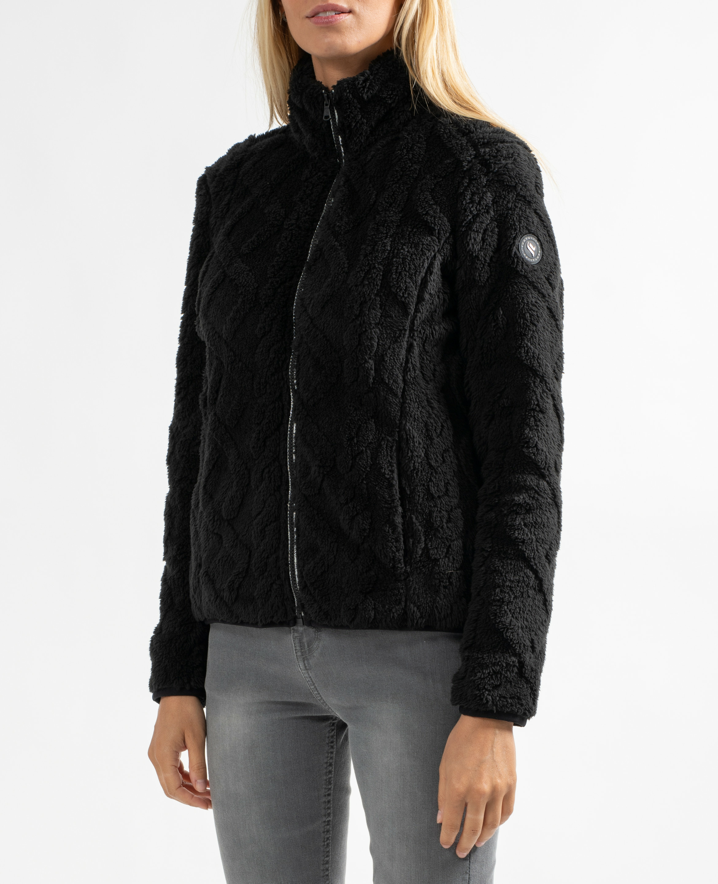 Veste sherpa zippée